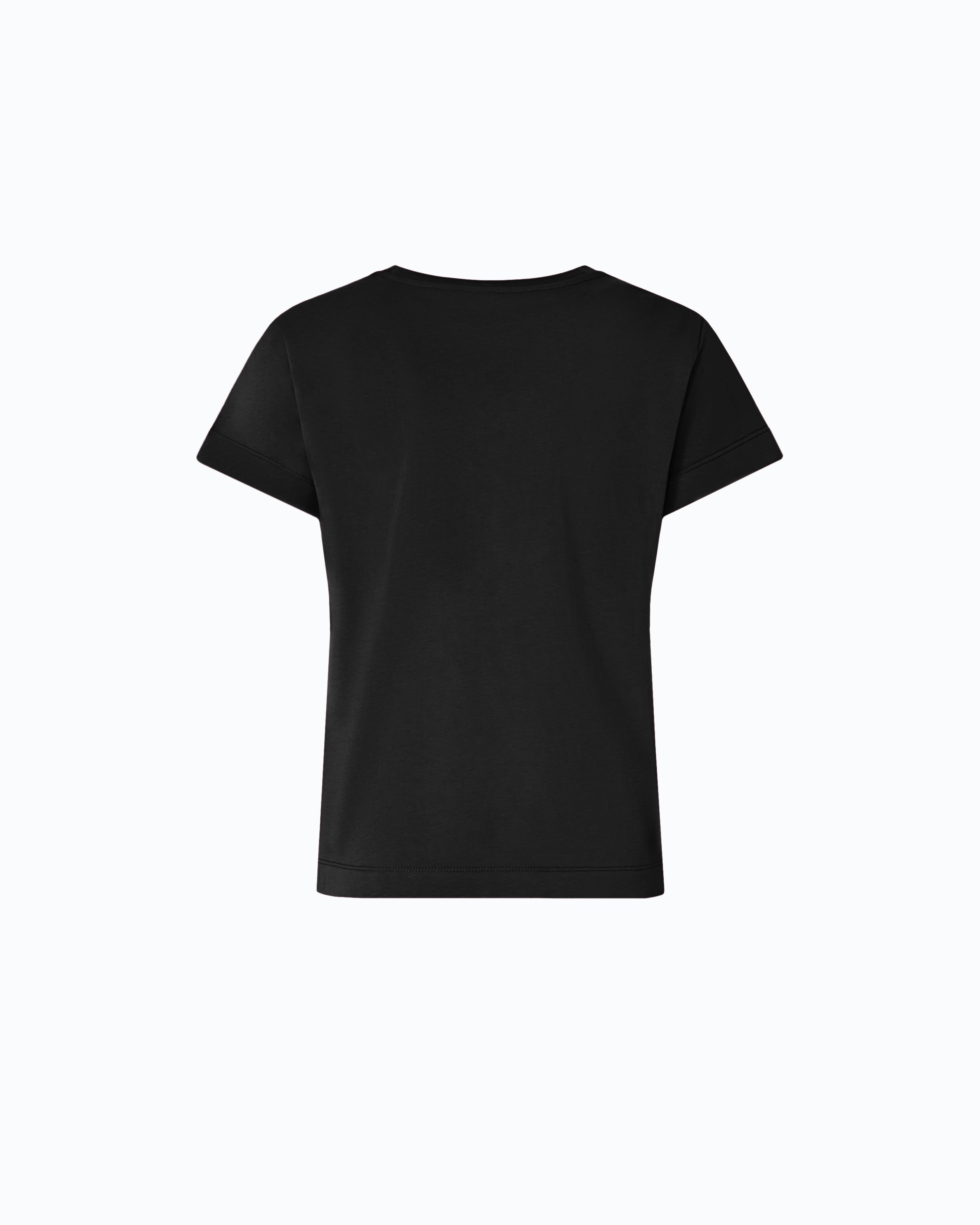 Pinko T-shirt bawełniany z logo czarny