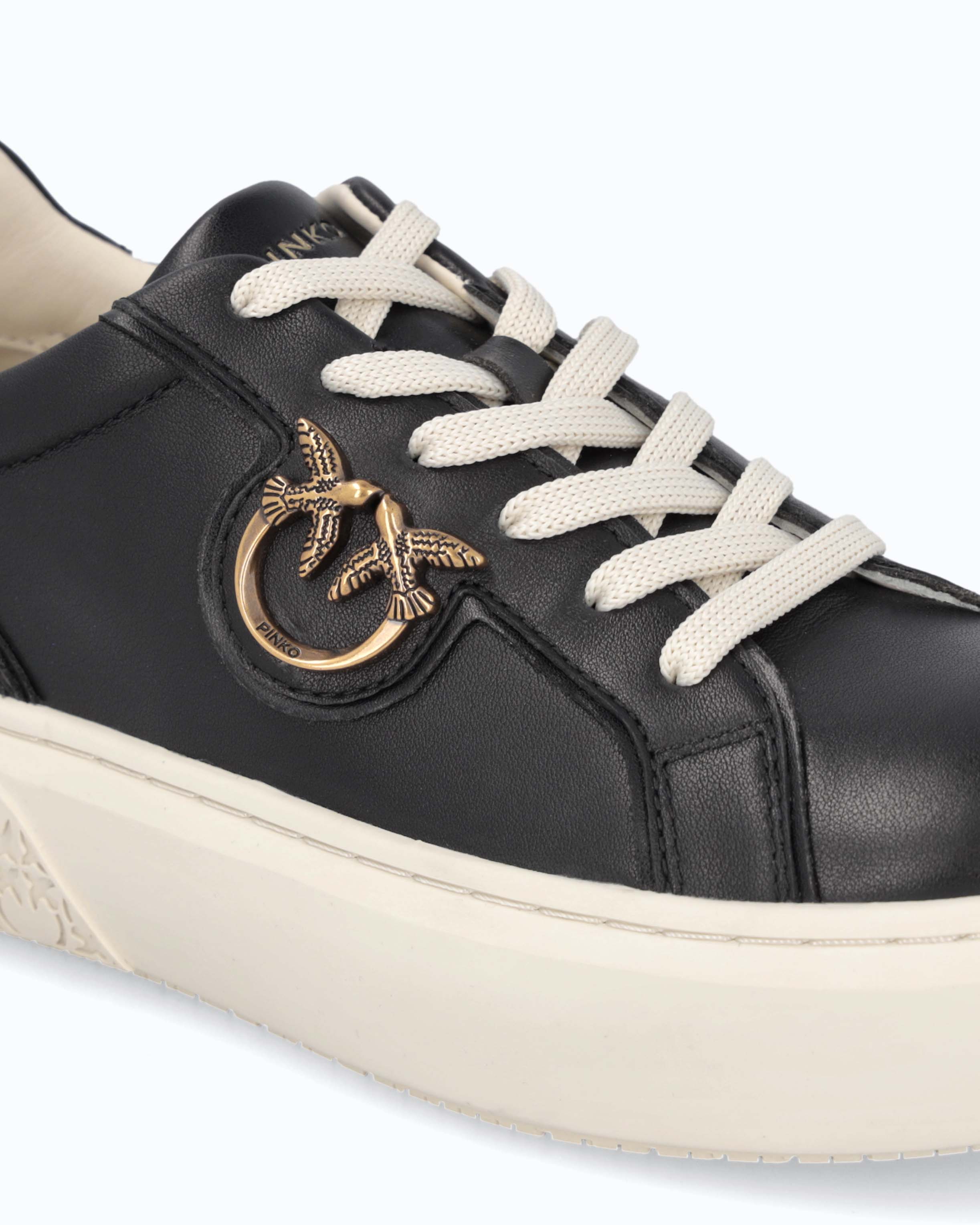 Pinko Yoko 01 sneakersy flatform z metalowym logo