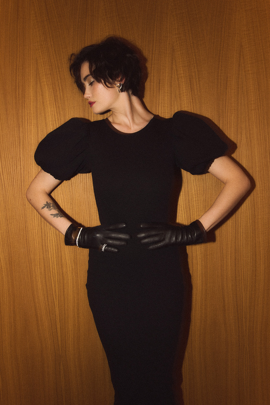 Nudyess Susan sukienka midi bufki Black