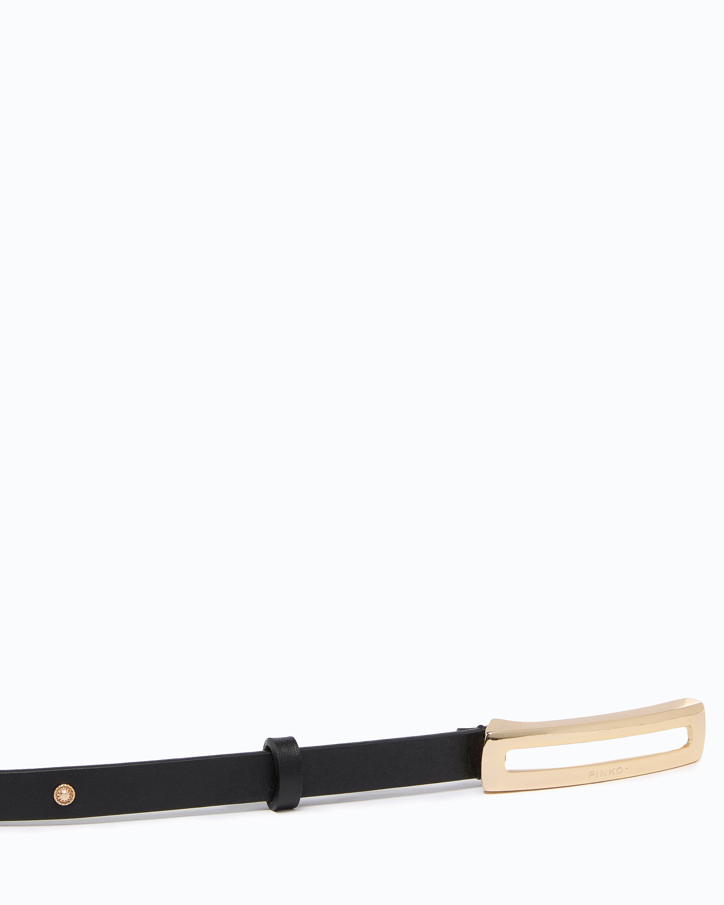 Pinko High Belt H1 pasek czarny 1 cm