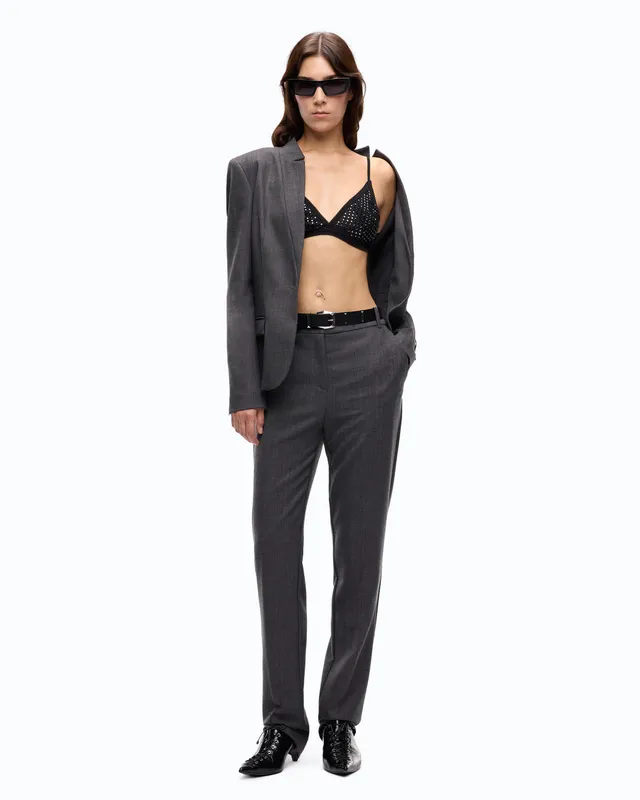 Pinko Spider Top biustonosz siateczkowy czarny