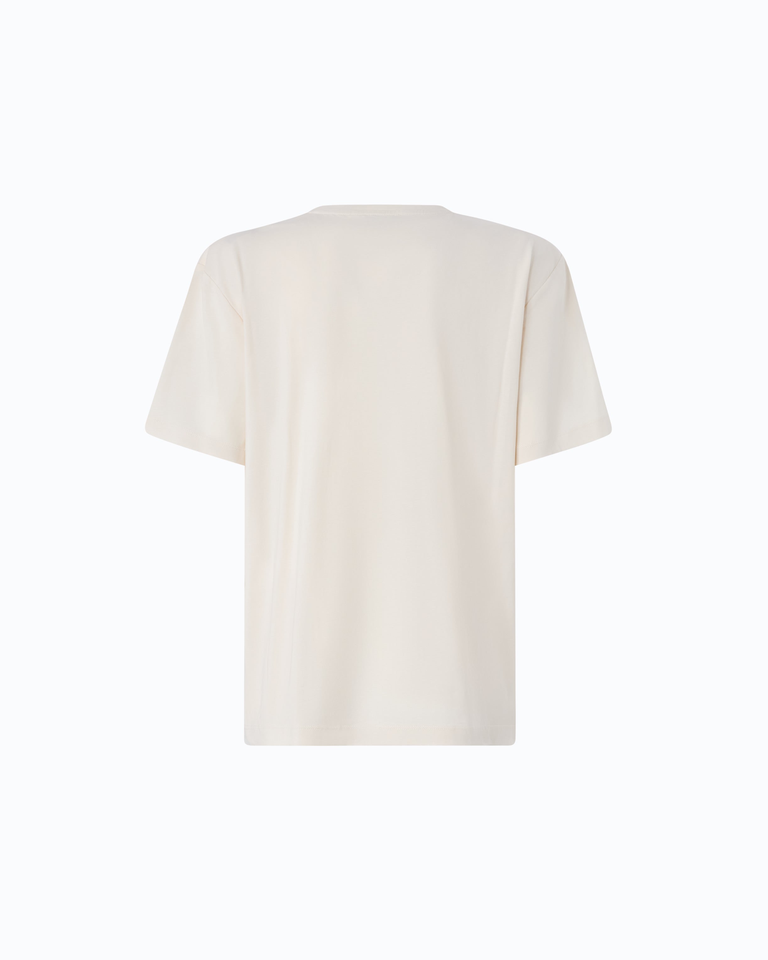 Pinko Strepitoso t-shirt damski beżowy kryształki