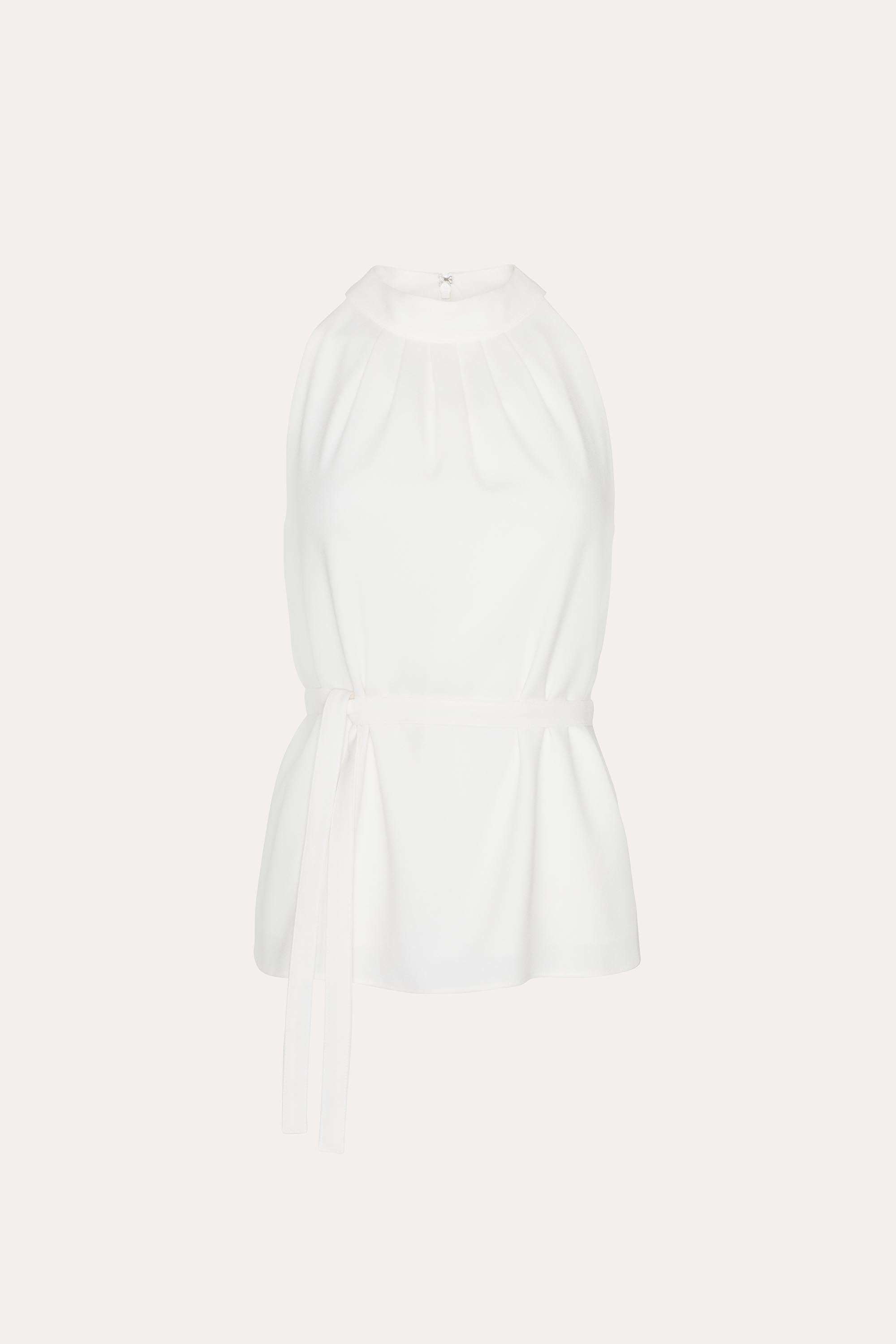Elie Tahari Amina top halter z krepy pianka