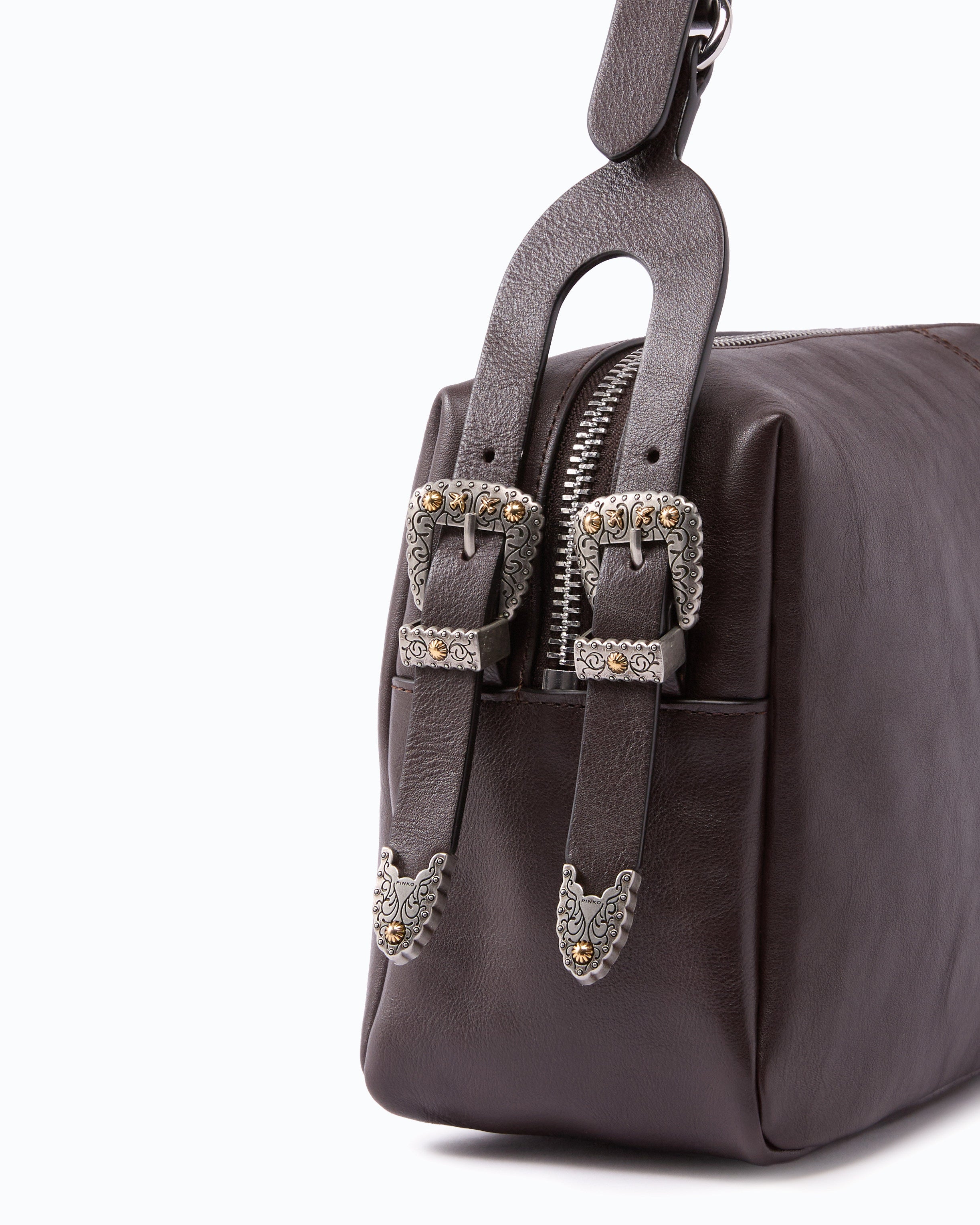 Pinko Keeper Bag torba skórzana średnia