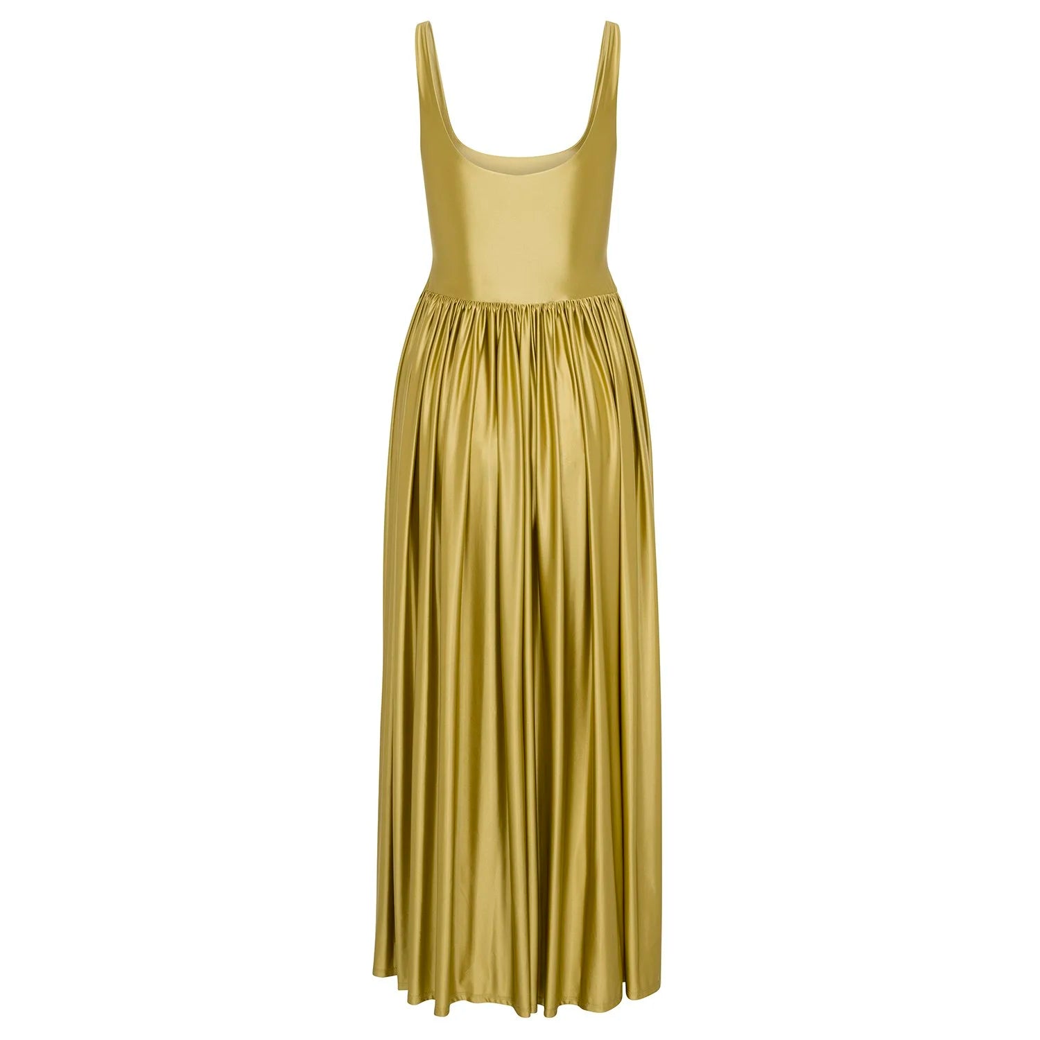 Delfi Collective Oriana sukienka wieczorowa oliwkowa maxi