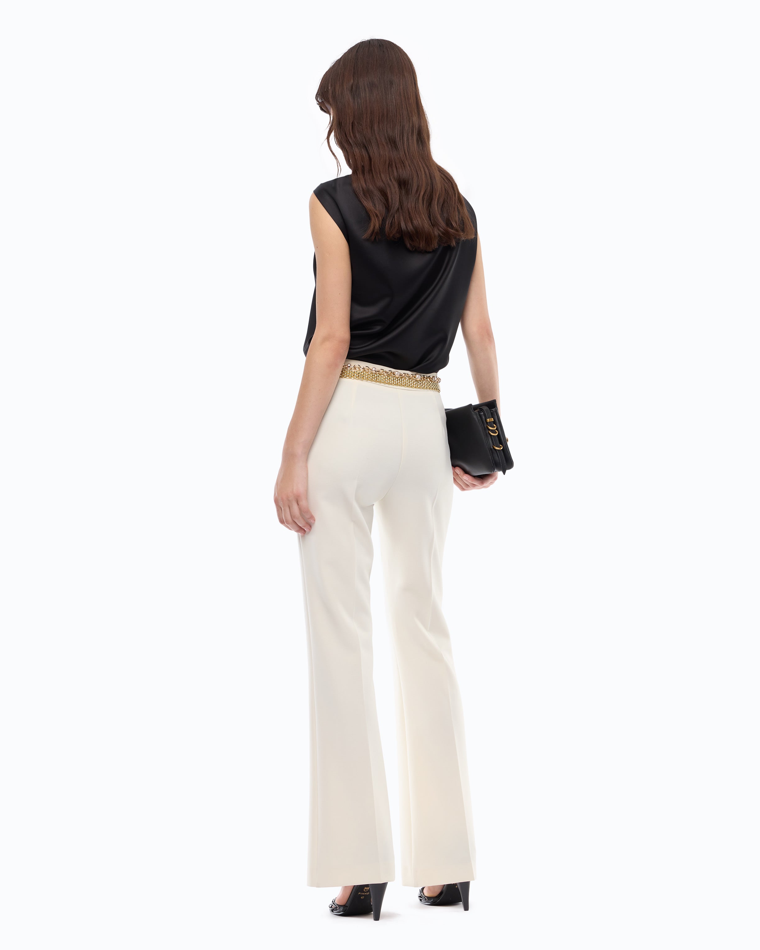 Pinko Smart Blouse bluzka satynowa czarna