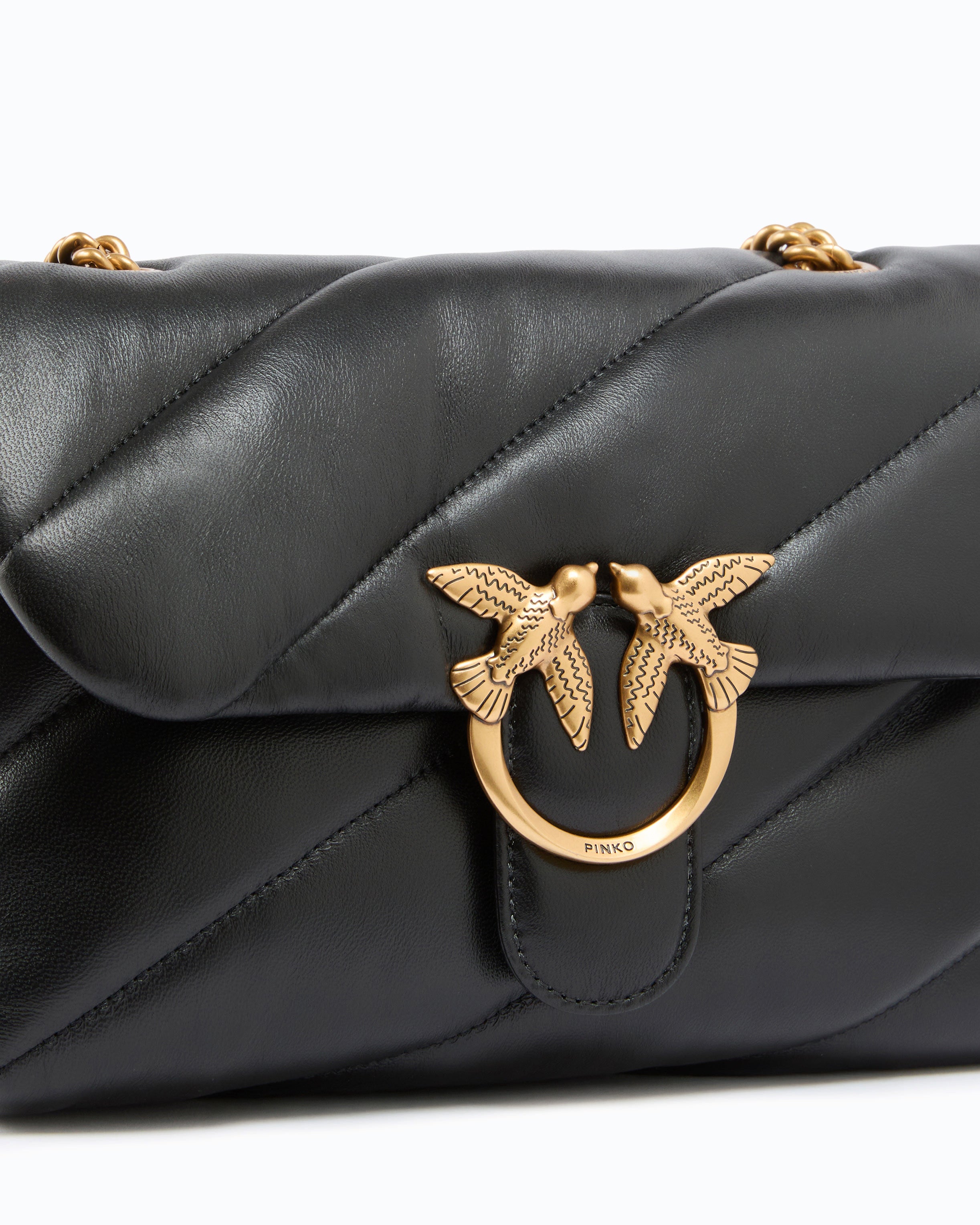 Pinko Classic Love Bag Puff Maxi Quilt torebka czarna pikowana