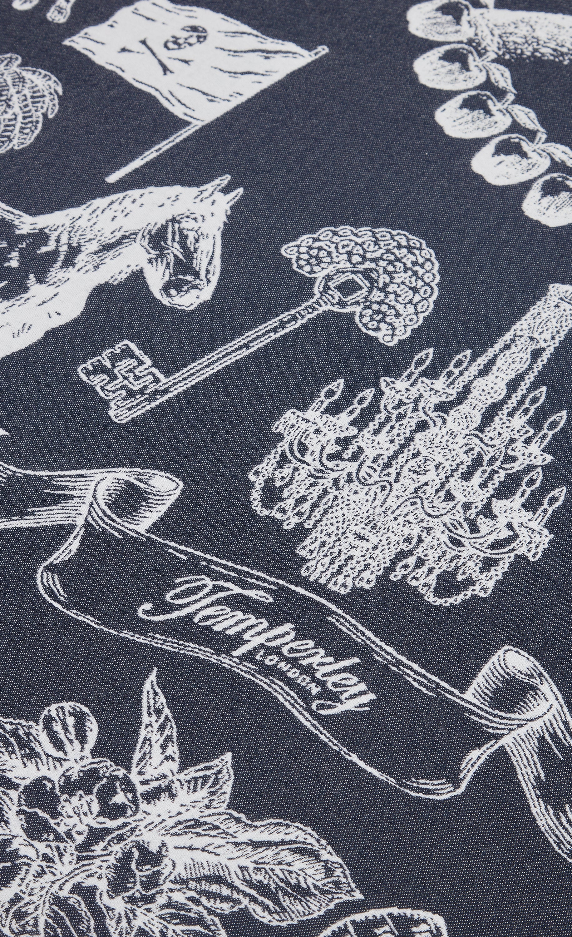 Temperley London Anniversary Shawl szal Twilight wełna i jedwab