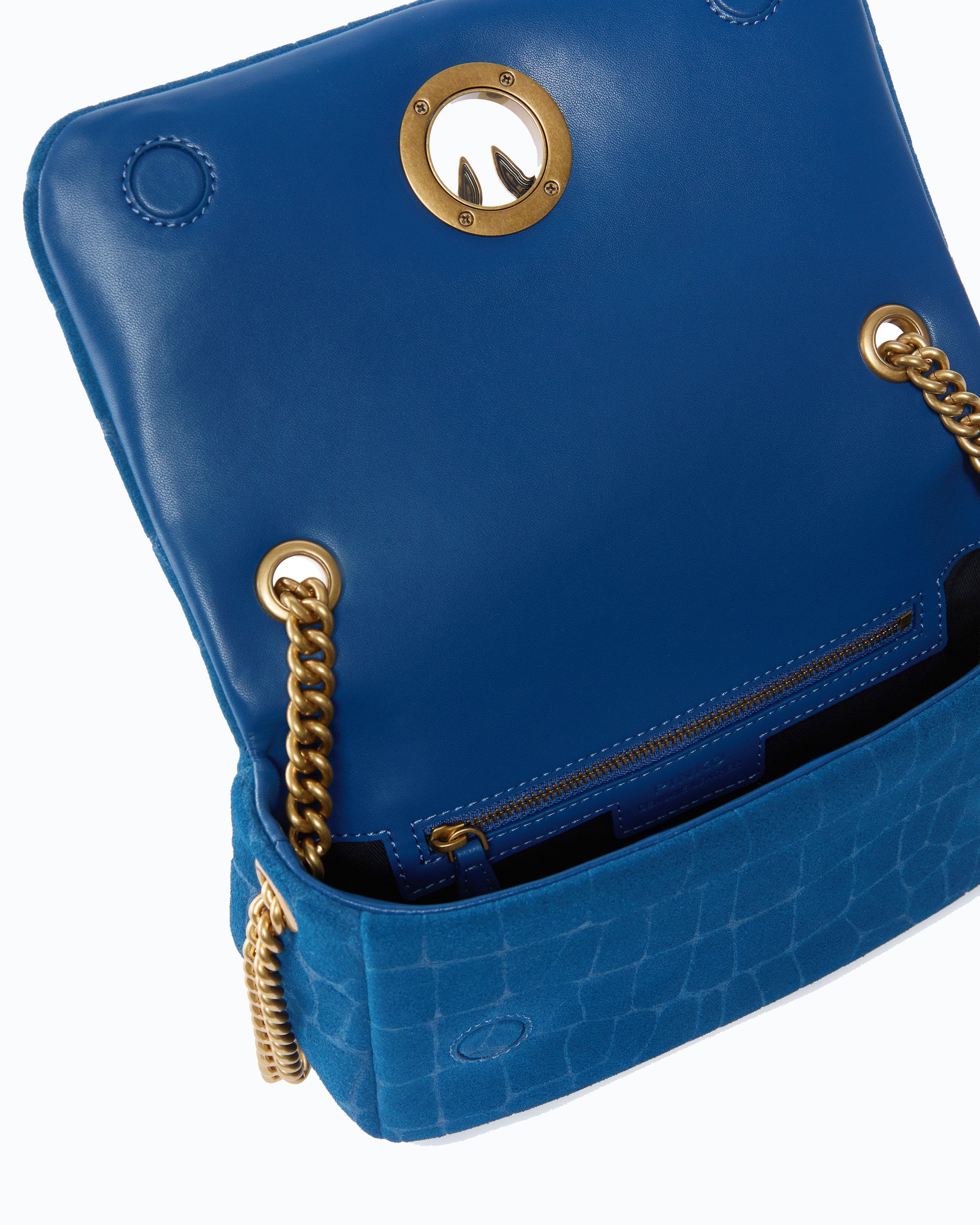 Pinko Love Bag Click Soft Horizontal torebka croco