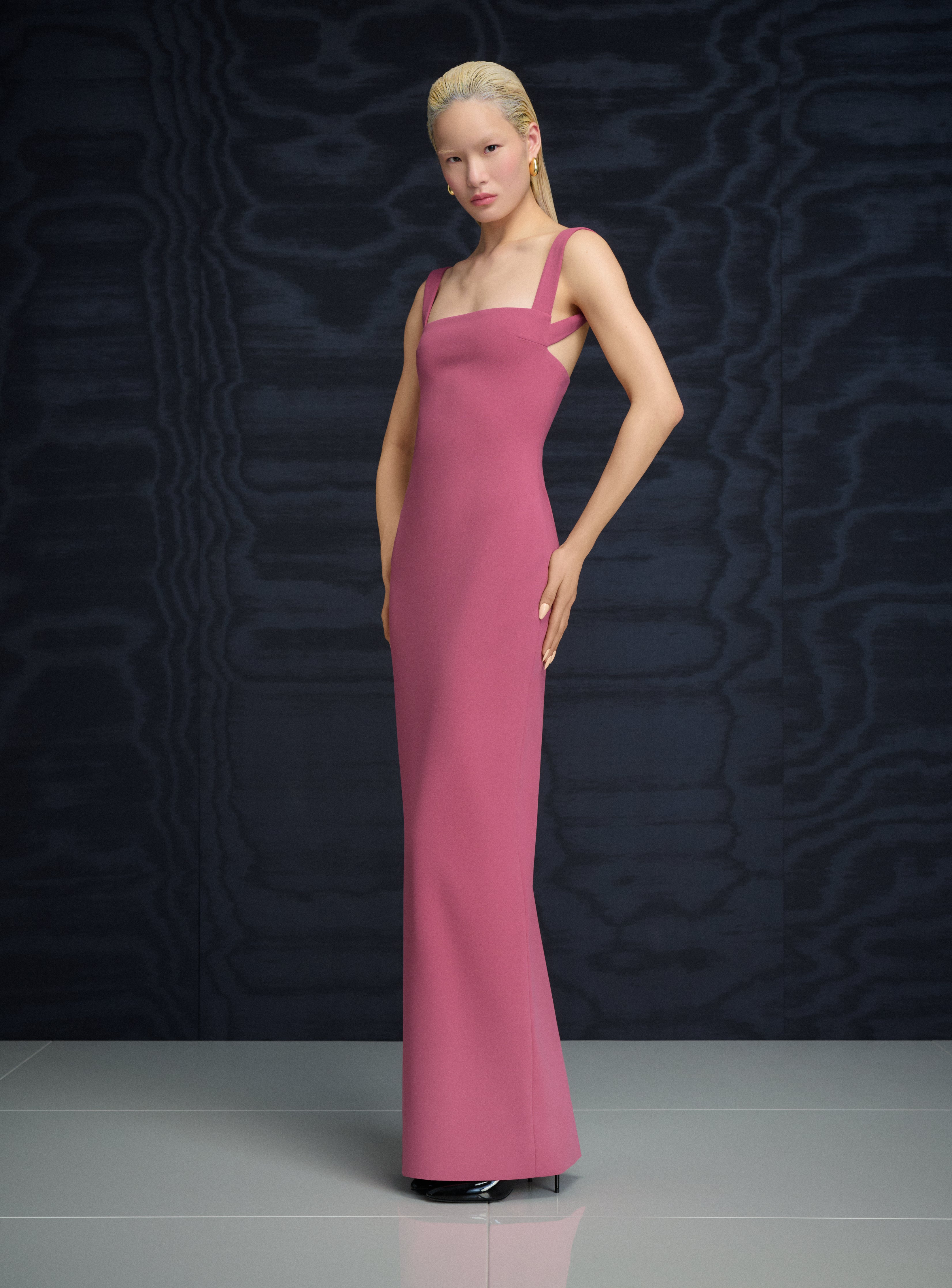 Solace London Joni maxi sukienka wieczorowa Dark Rose