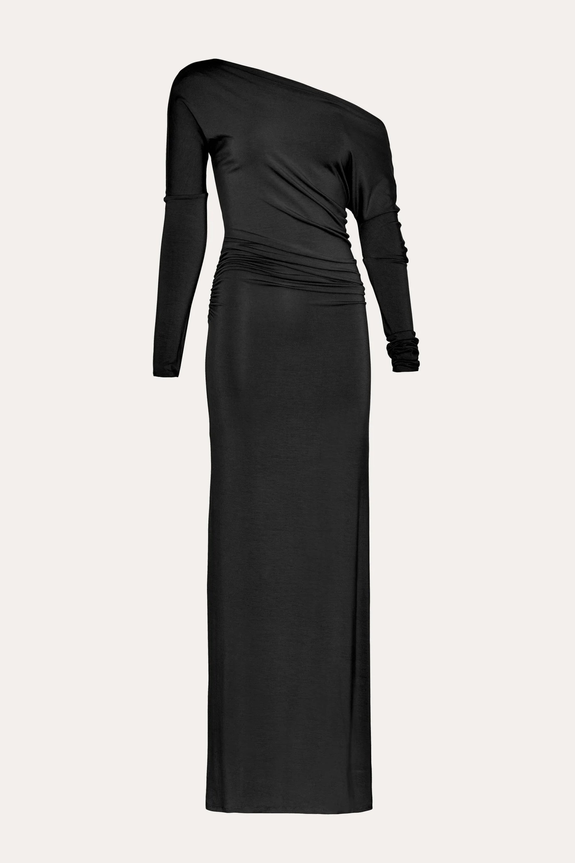 Elie Tahari Maia sukienka wieczorowa Black maxi hiszpanka
