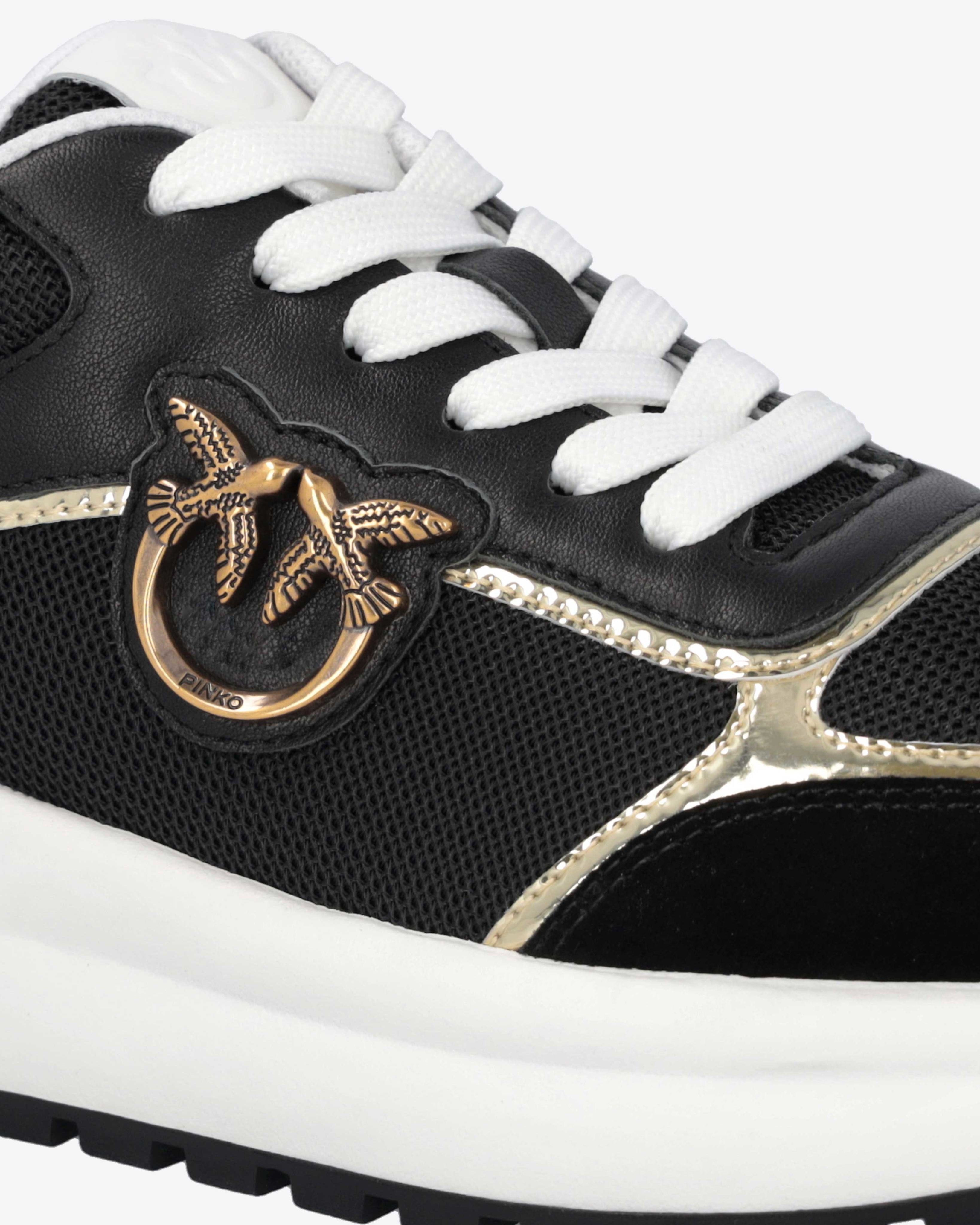 Pinko Gem 01 damskie sneakersy sznurowane 38 lustrzane