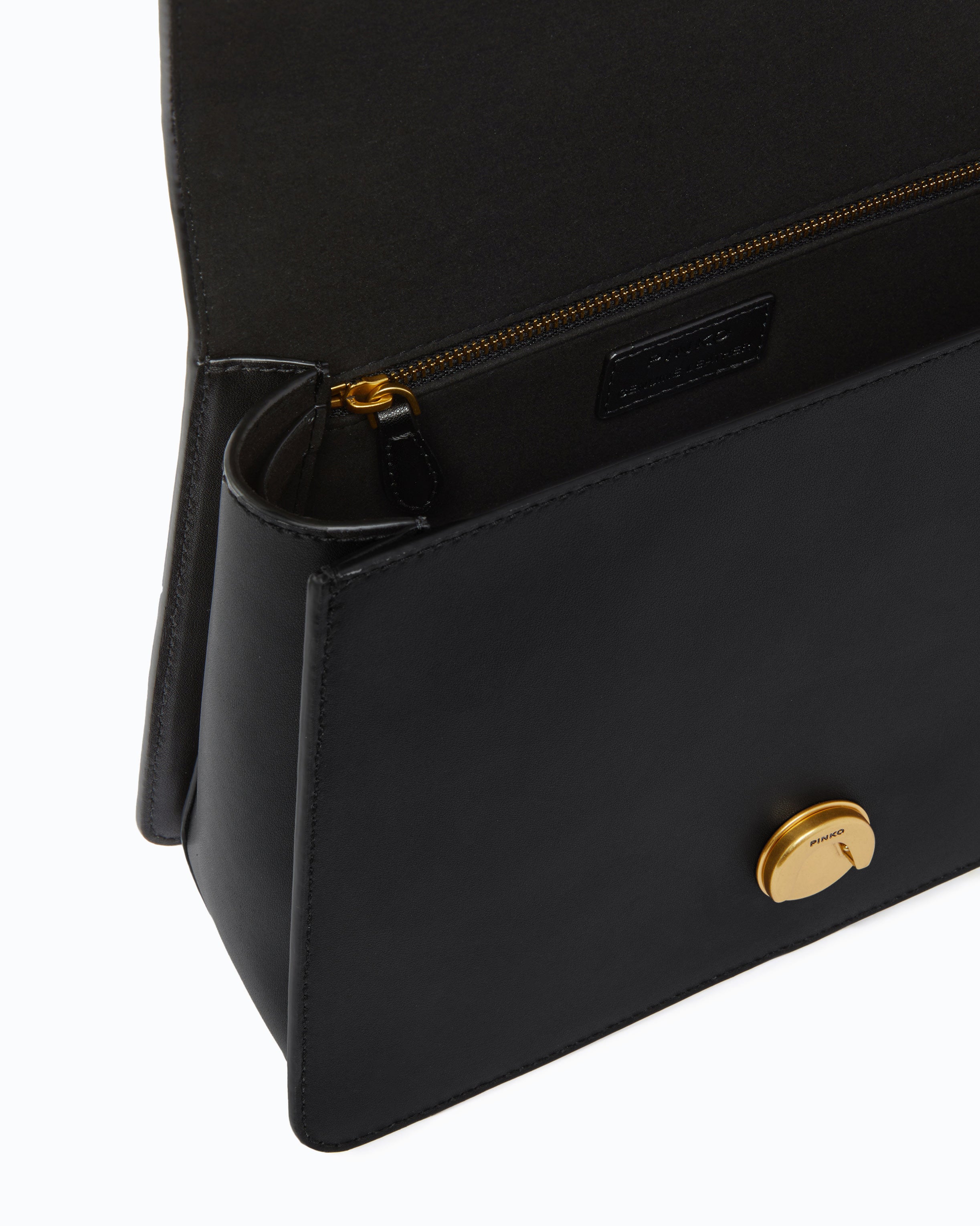 Pinko Love One Top Handle Light Mini torebka czarna skóra