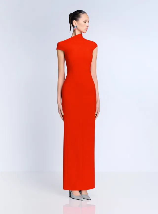 Solace London Arion Maxi sukienka czerwona przy ciele