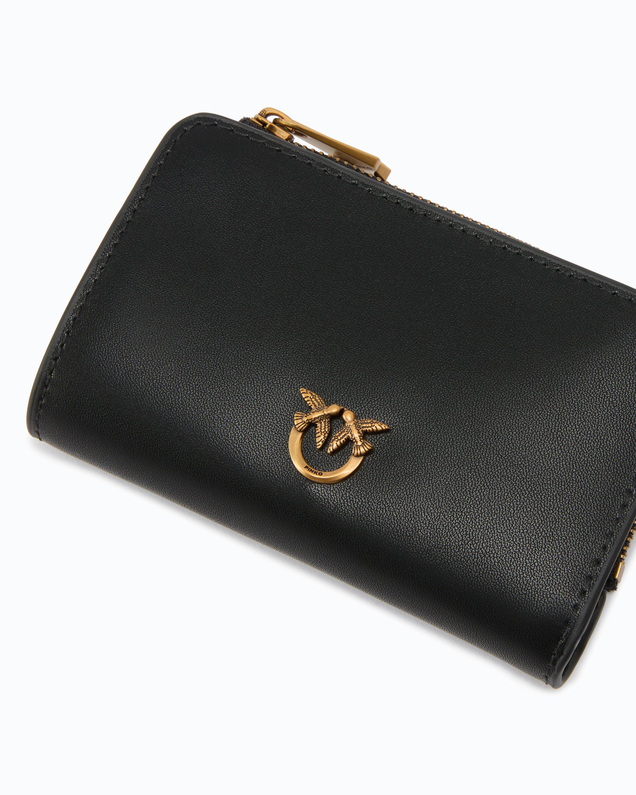 Pinko Mini Wallet portfel skórzany mały