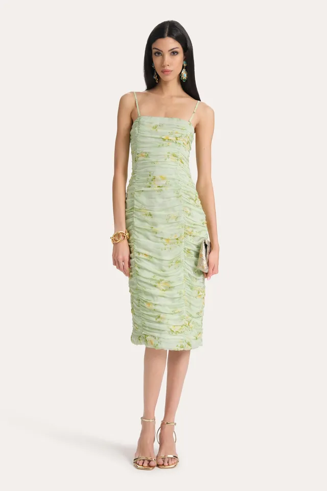 Elie Tahari Sierra E6011606 sukienka jedwabna print 100%
