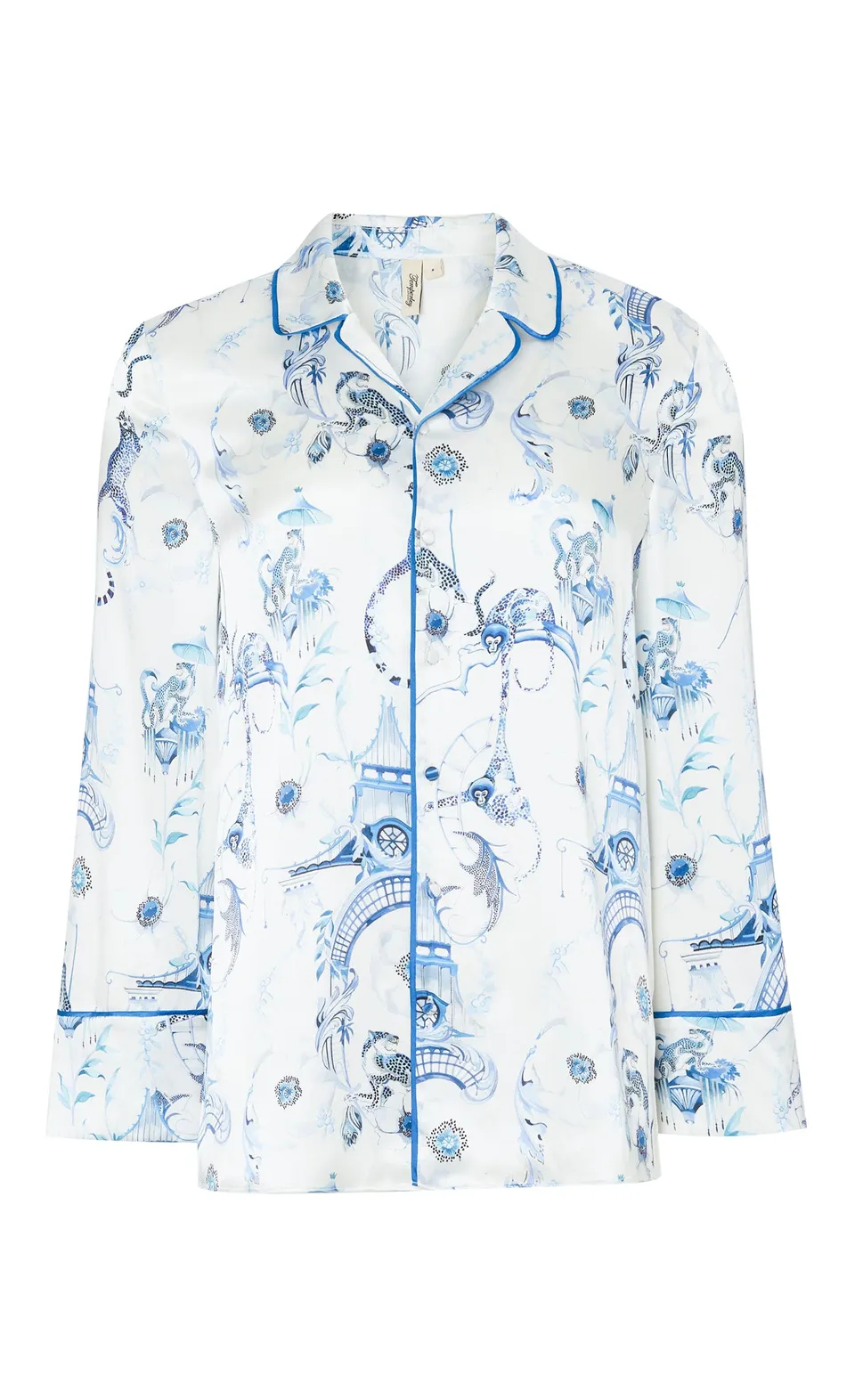 Temperley London Aphrodite góra piżamy jedwabna Euphoria