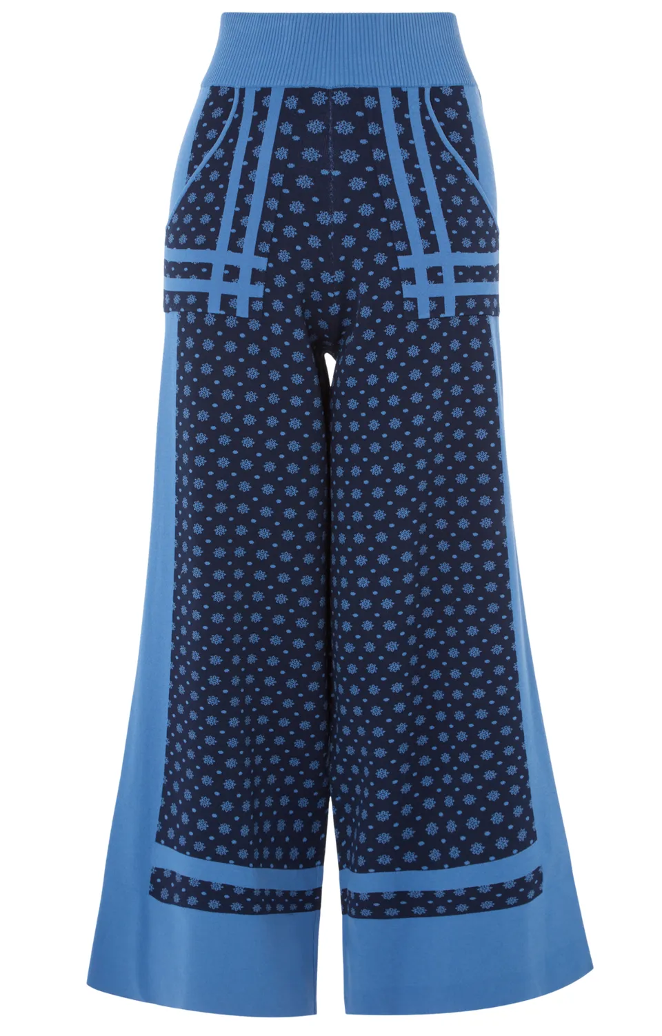 Temperley London Ditzie Knit spodnie Twilight dzianinowe