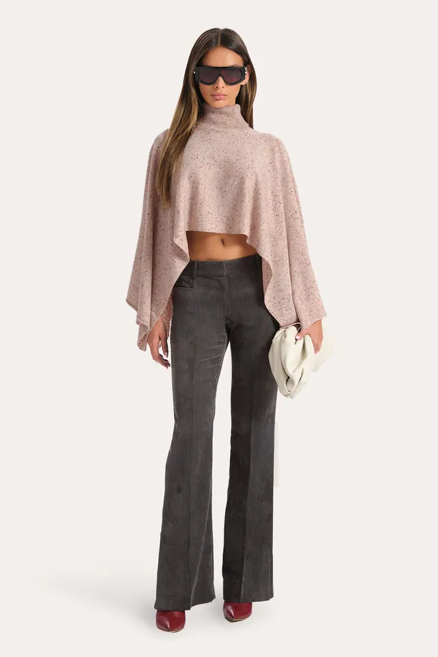 Elie Tahari Catalina E904M206 spodnie szare sztruksowe