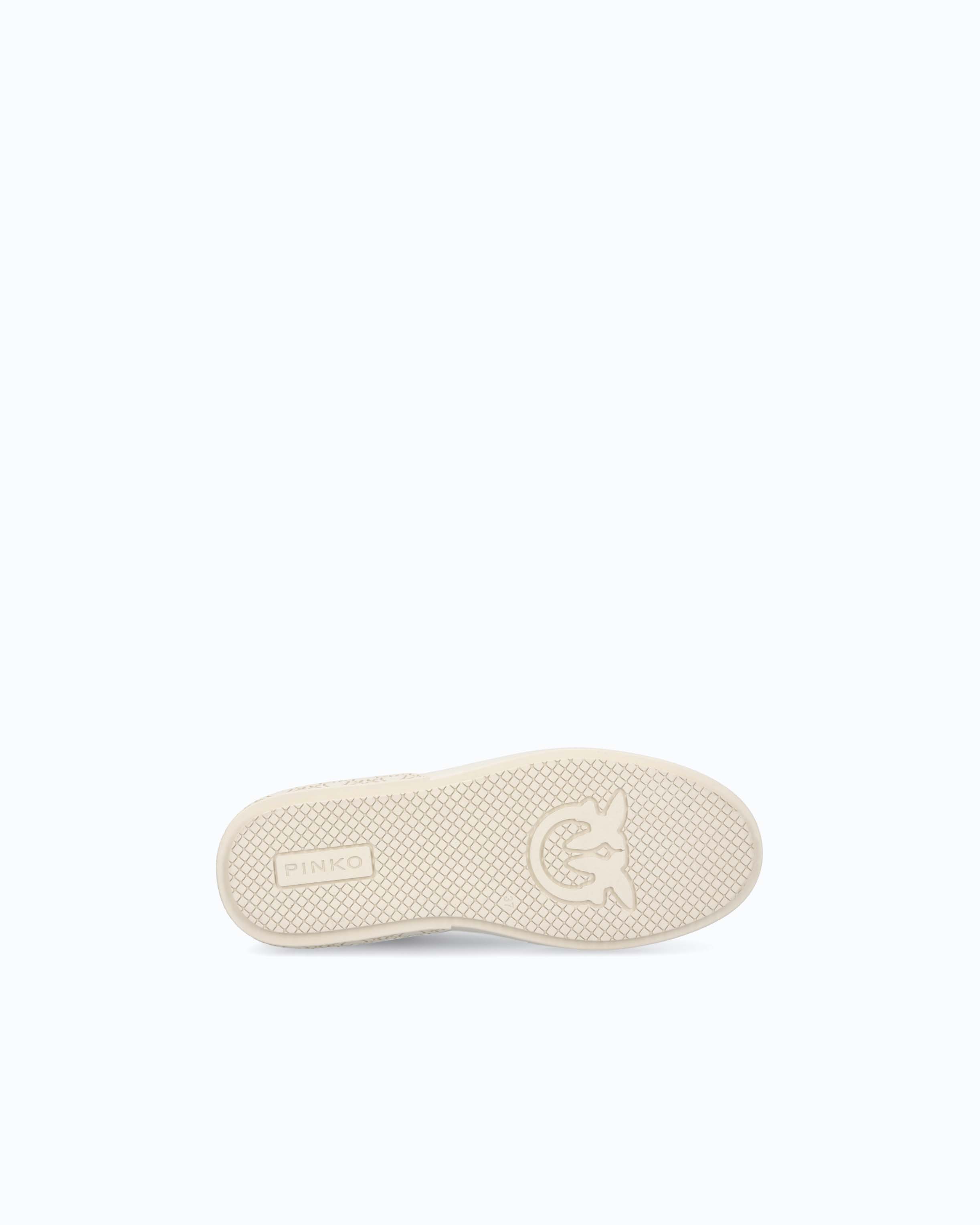 Pinko Yoko 01 sneakersy flatform z metalowym logo
