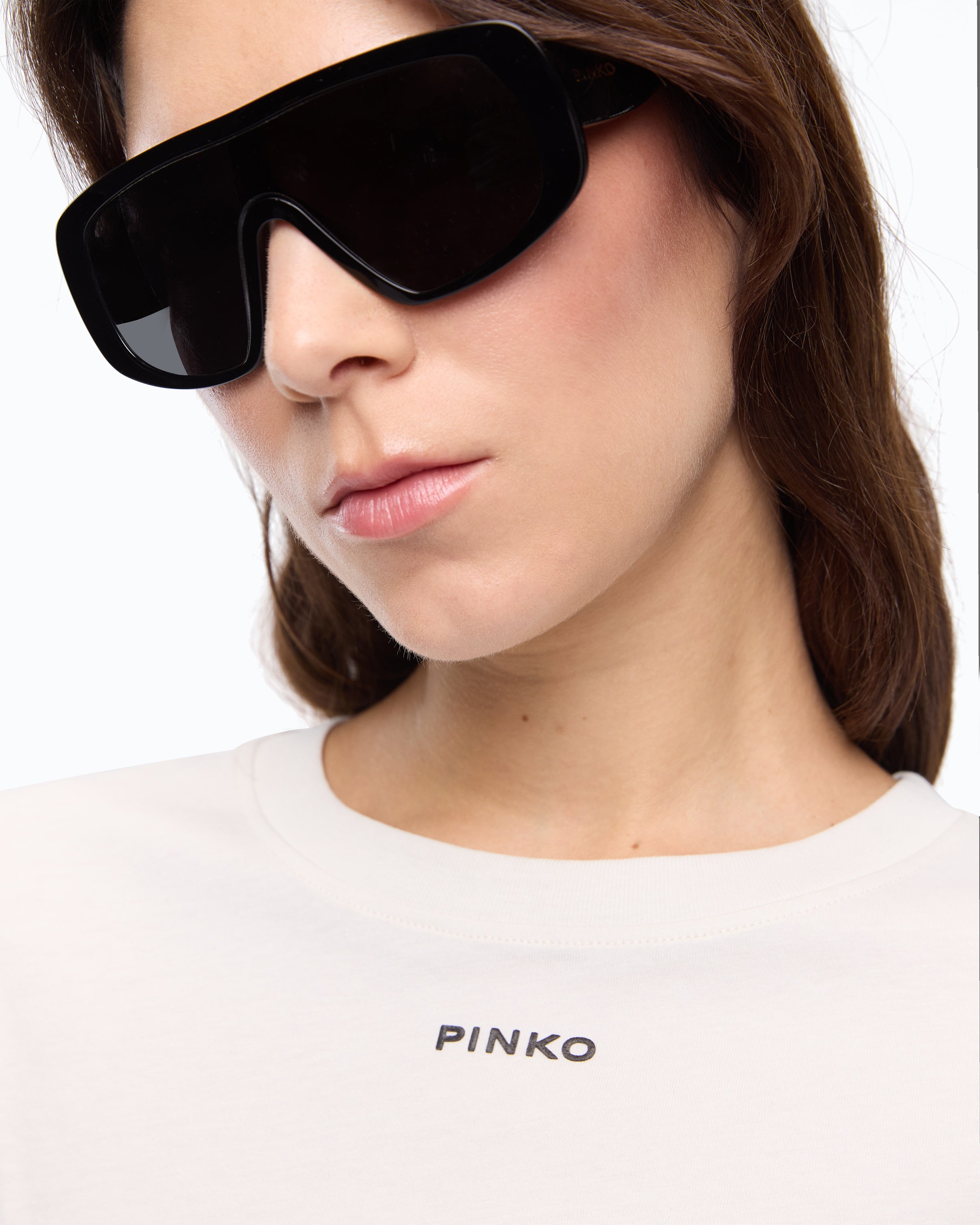 Pinko T-shirt koszulka biała bawełniana