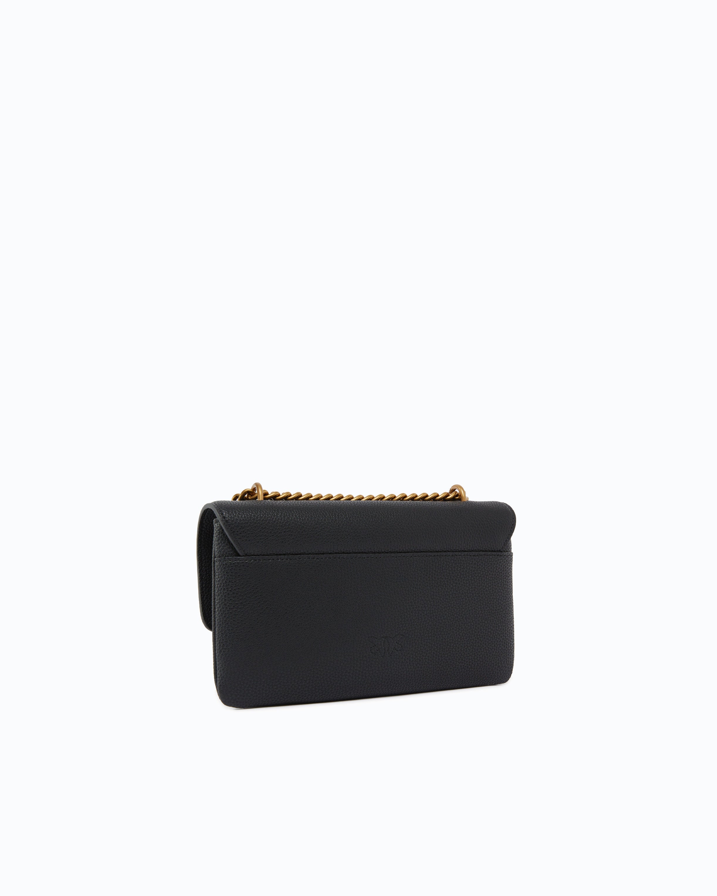 Pinko Love One Soft Mini torebka skórzana czarna