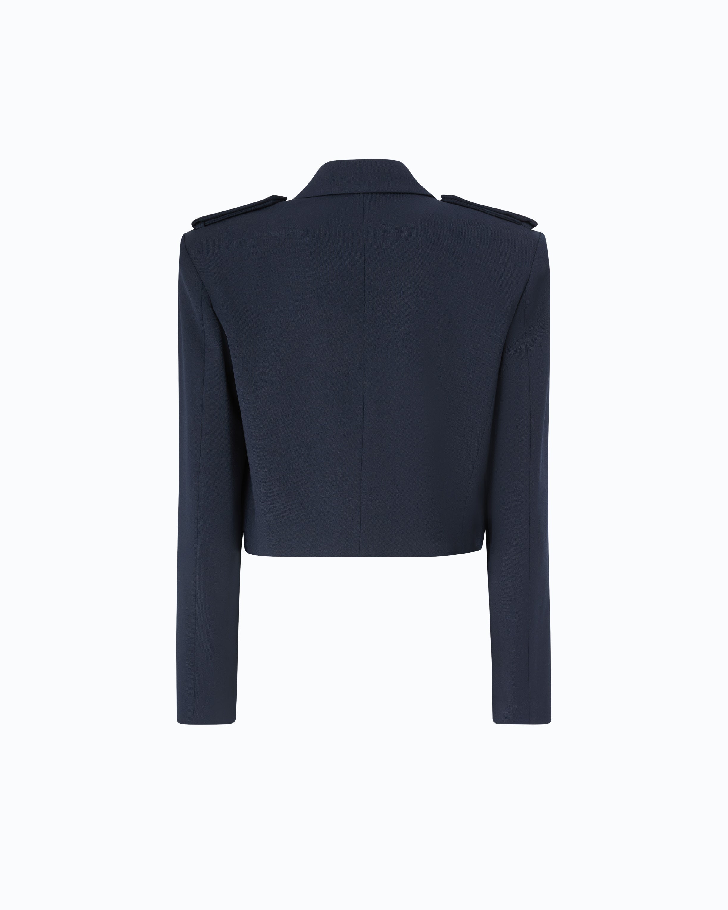Pinko Manna Jacket żakiet wełniany krótki niebieski