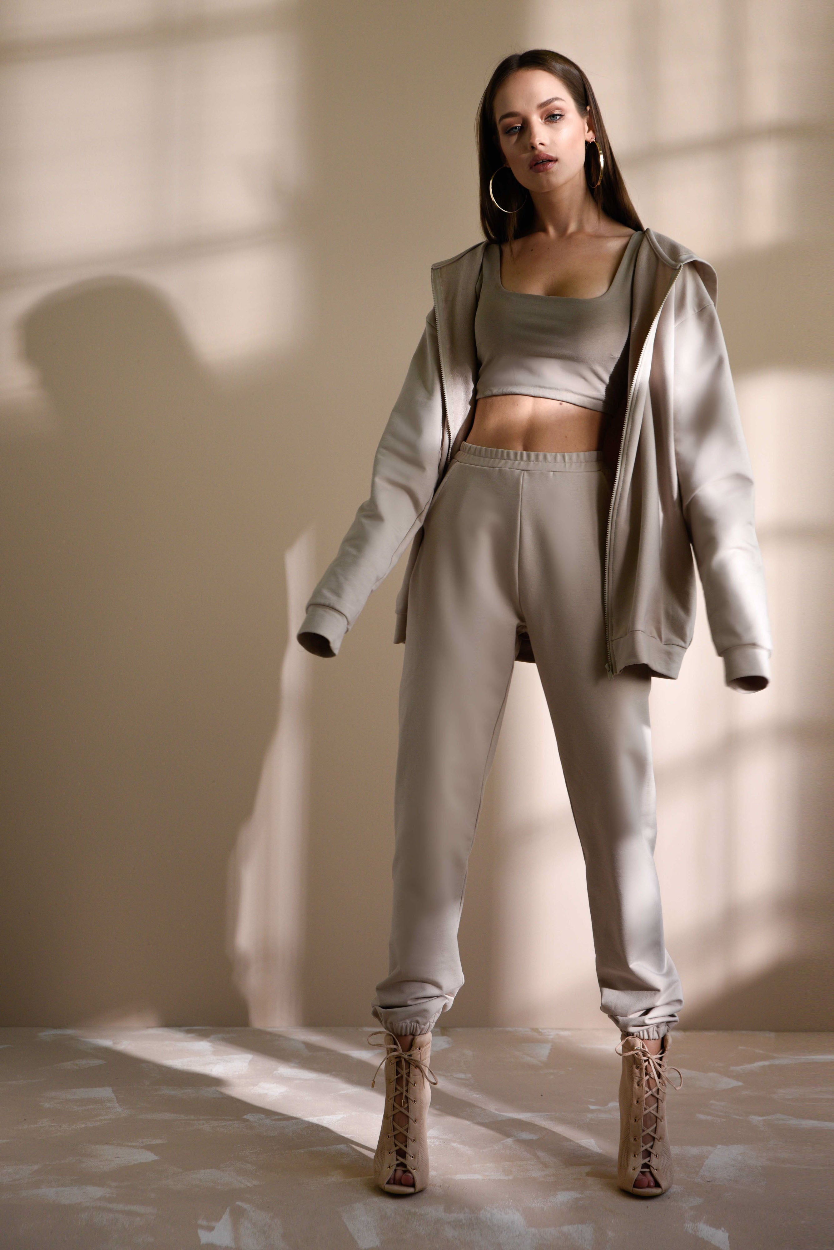 Nudyess Hoodie Kardamon bluza oversize z kapturem