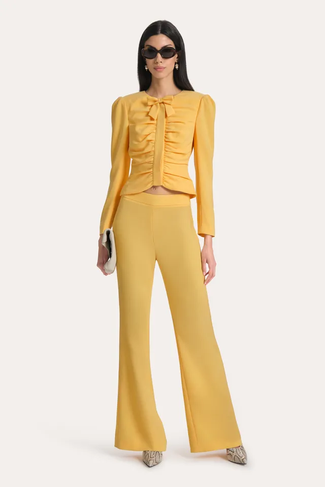 Elie Tahari Sienna Crepe Ruched Jacket E6087116 żakiet