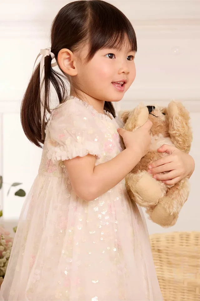 Needle & Thread Confetti Baby Dress sukienka Cream Multi cekiny