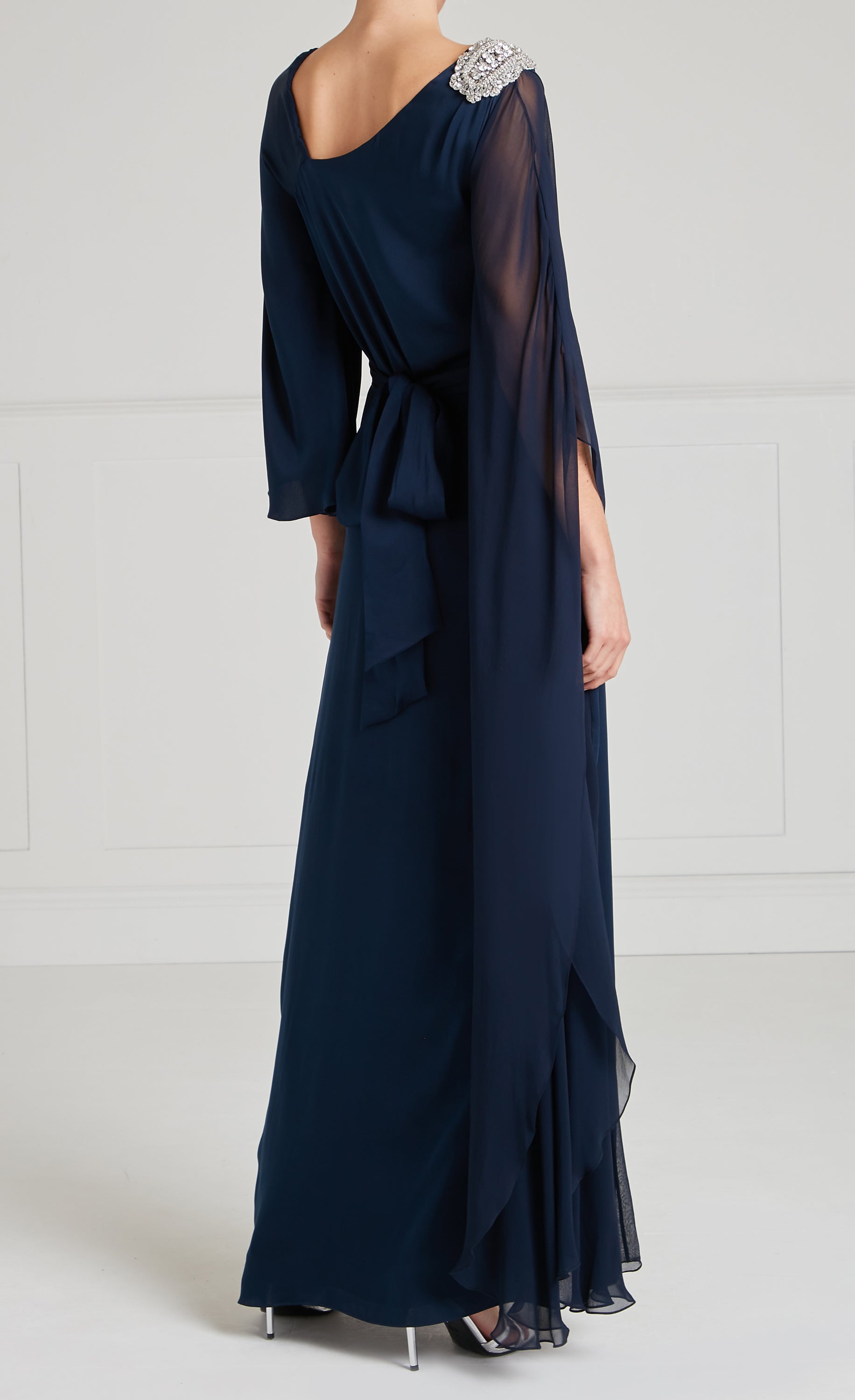 Temperley London Safa suknia wieczorowa ink długa