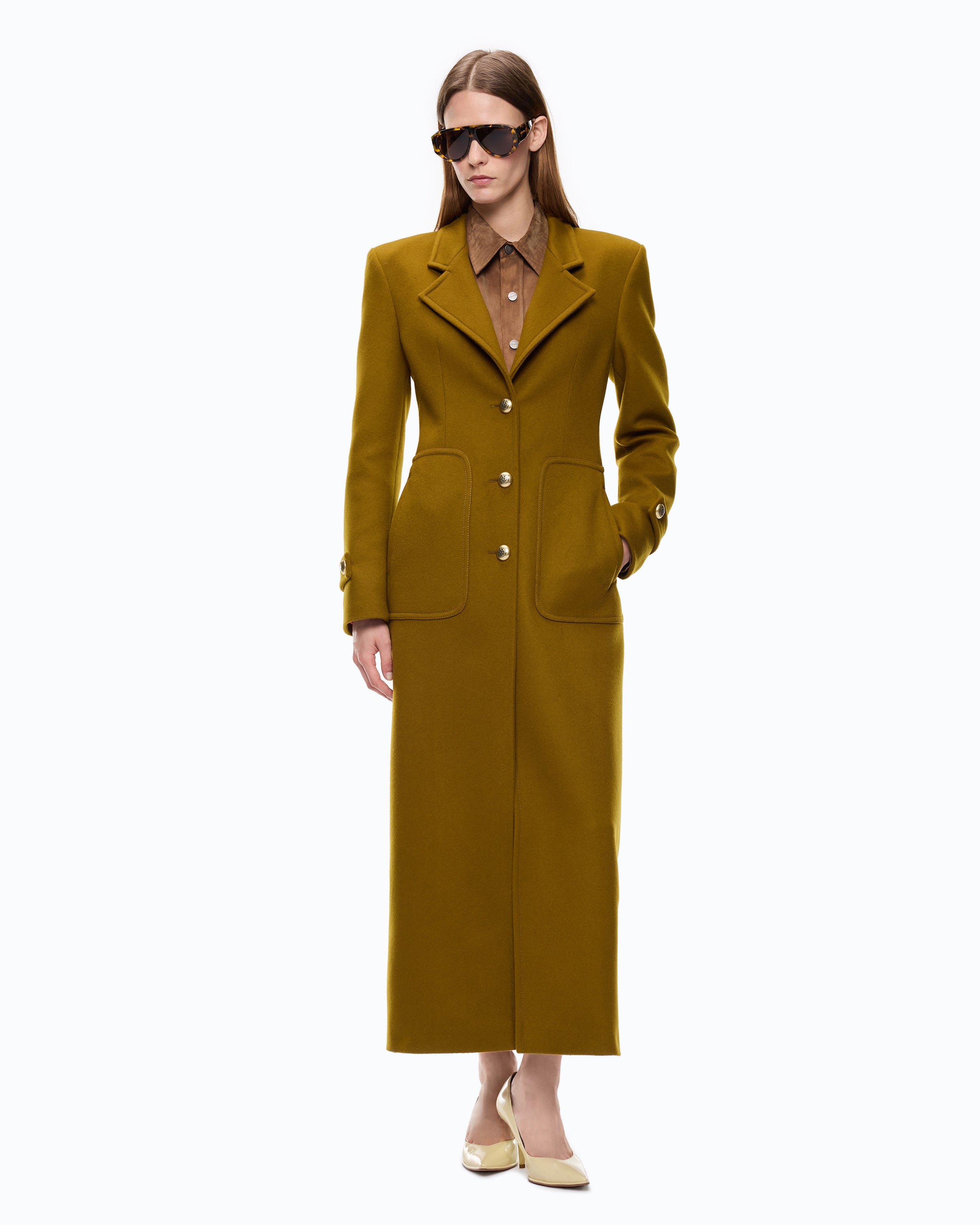 Pinko Verici Coat płaszcz wełniany długi