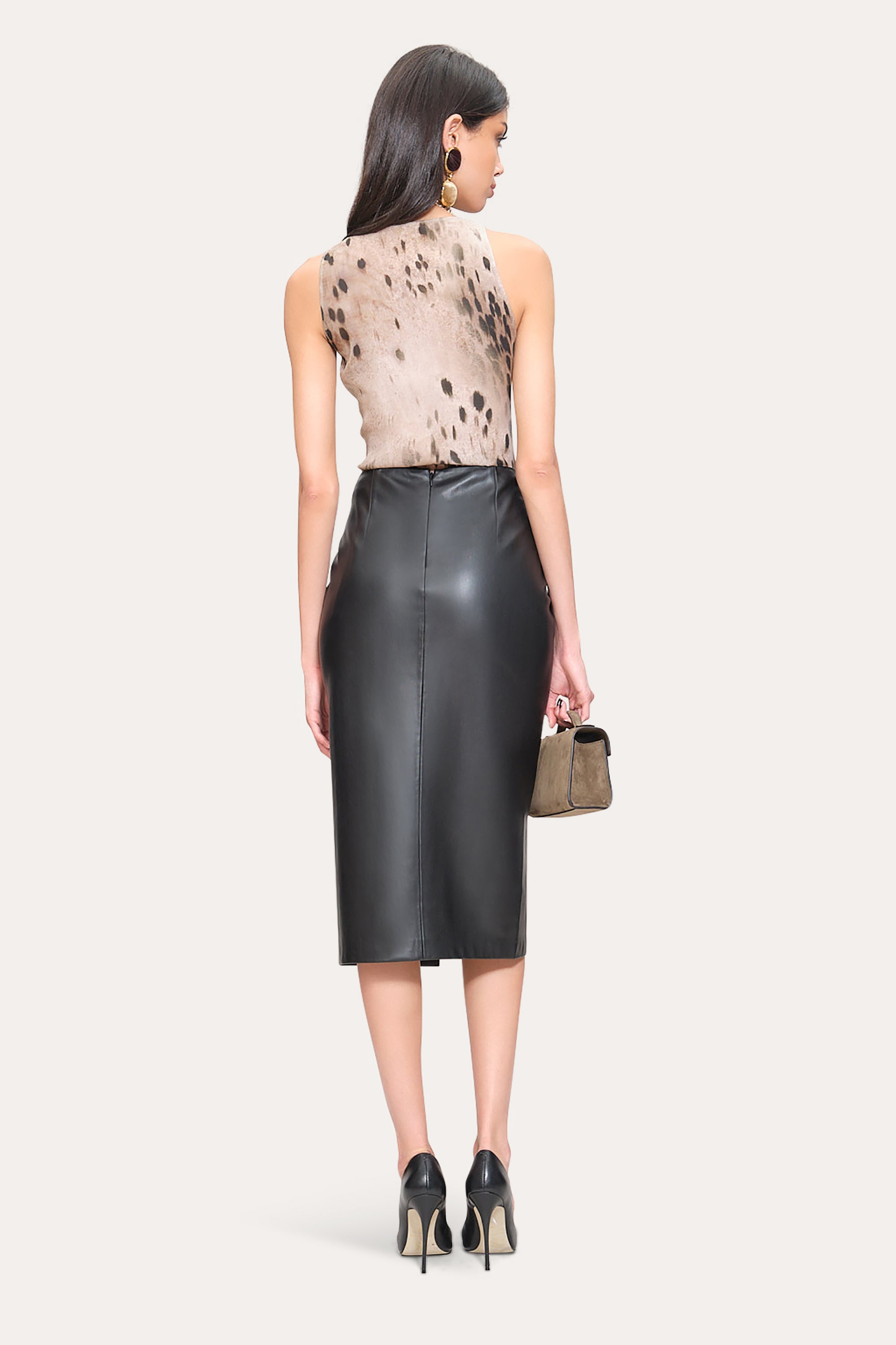 Elie Tahari Ocelot Scoop Tank top Multi jedwabny