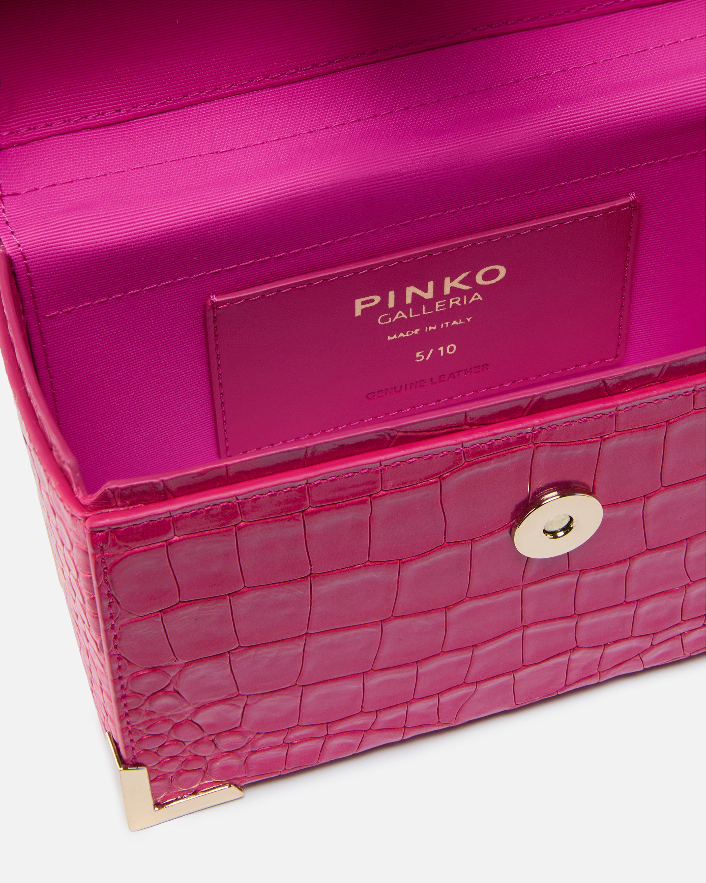 Pinko Galleria kosmetyczka skórzana krokodyl Limited