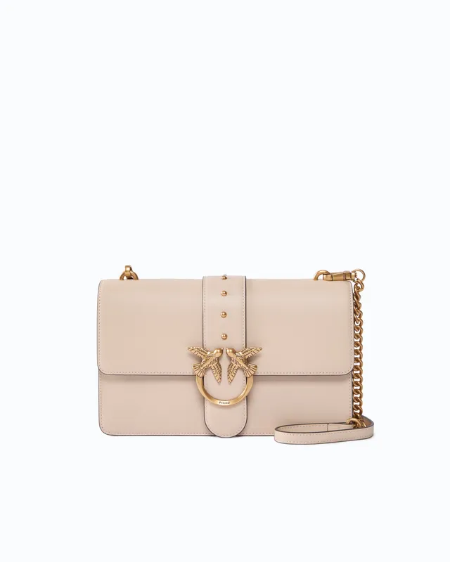 Pinko Love Bag One torebka skórzana średnia