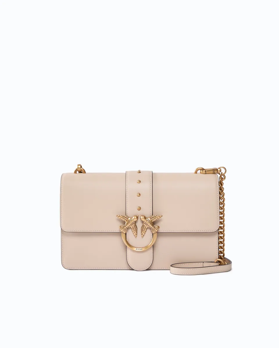 Pinko Love Bag One torebka skórzana średnia