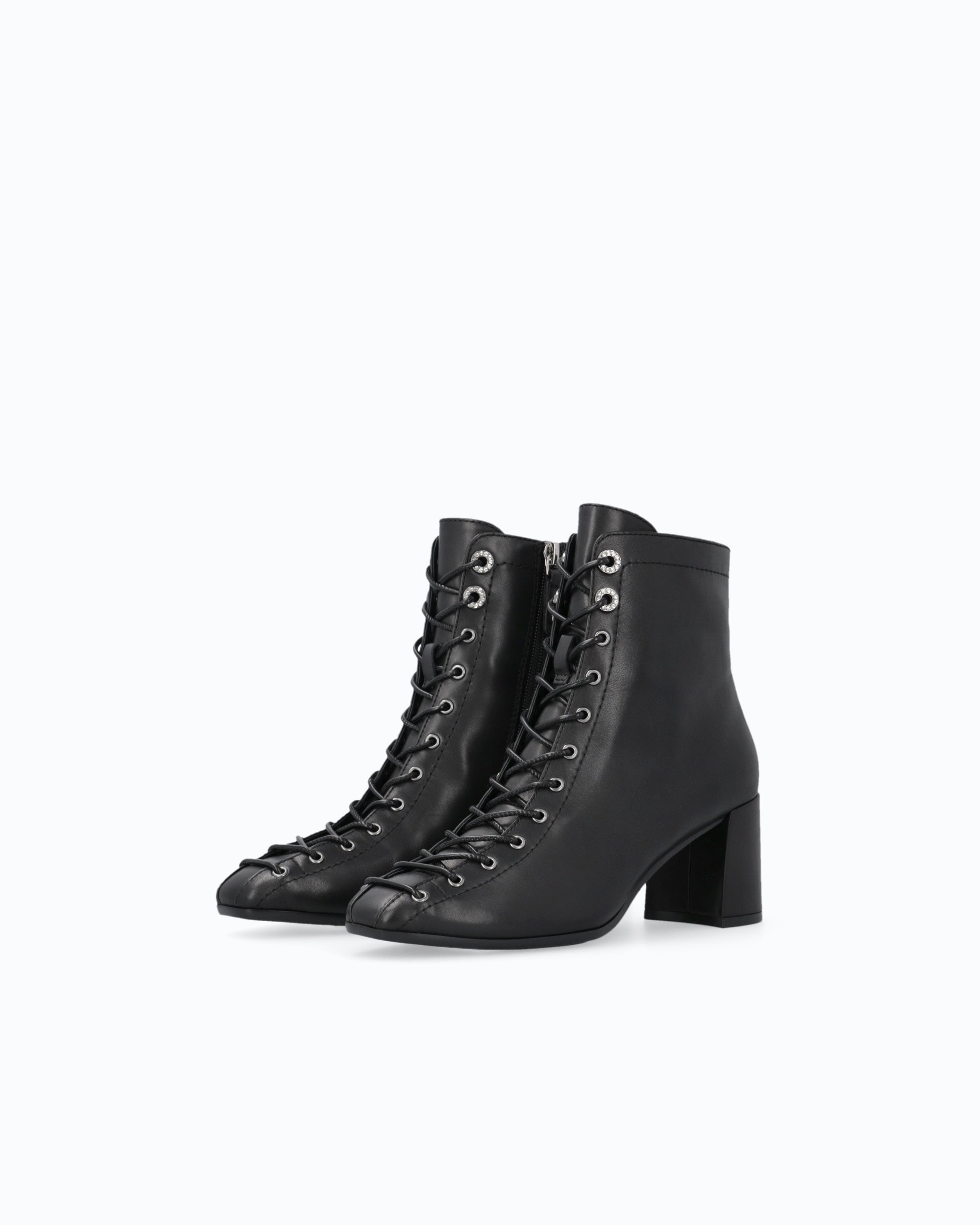 Pinko Anita 01 Ankle Boot botki czarne skórzane