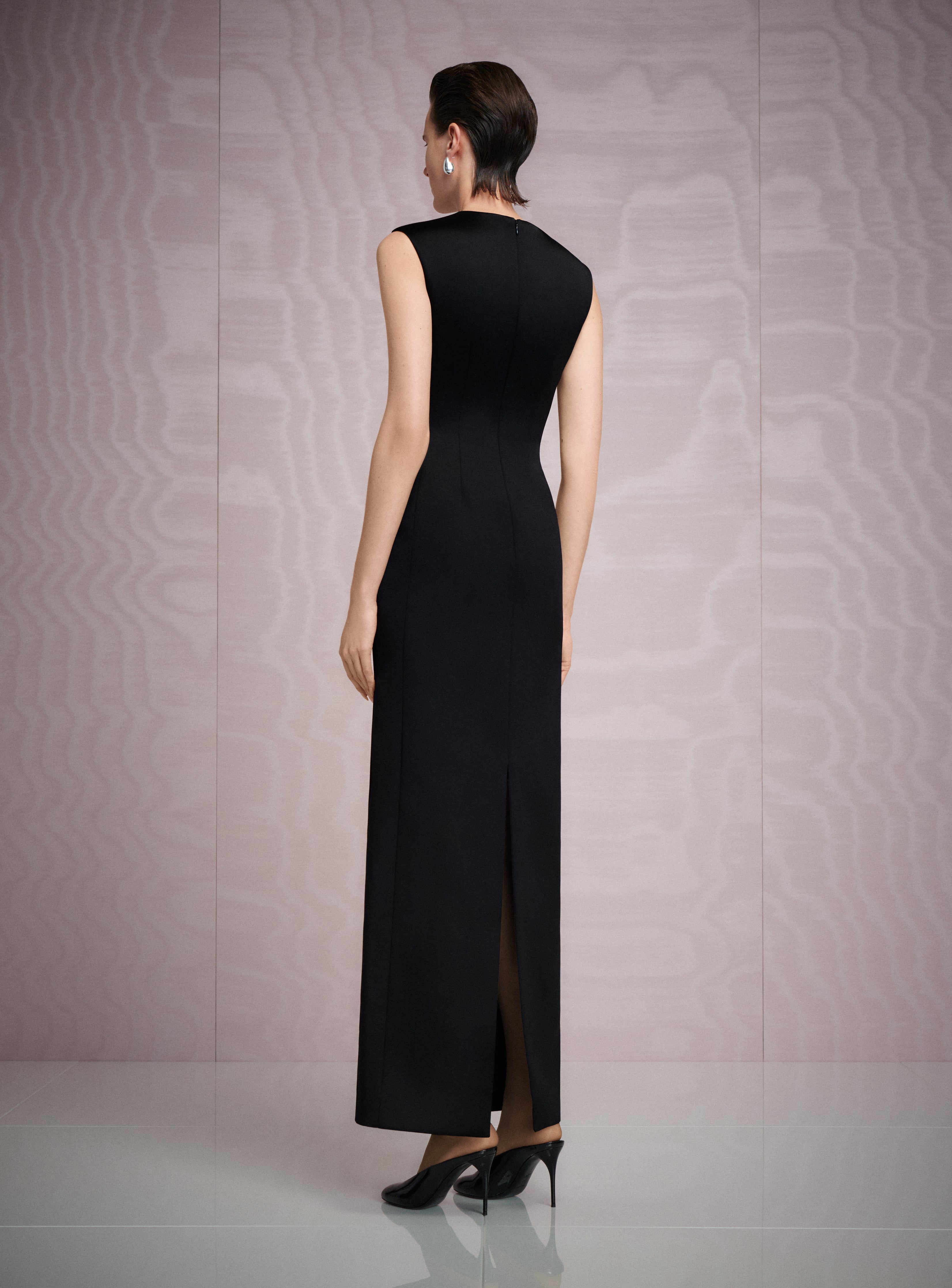 Solace London Coco sukienka wieczorowa czarna maxi