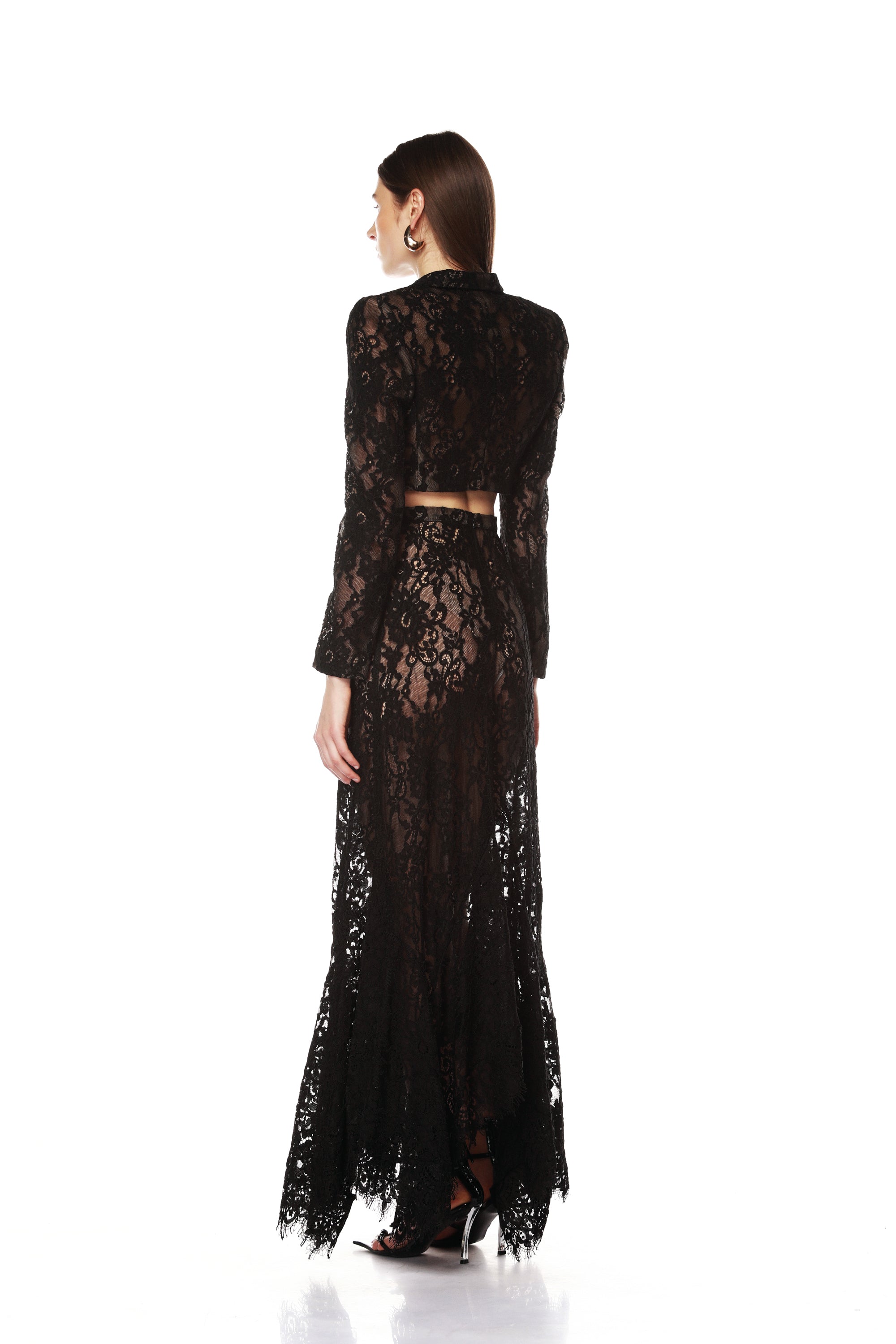 Bronx and Banco Blake Lace Noir spódnica koronkowa czarna