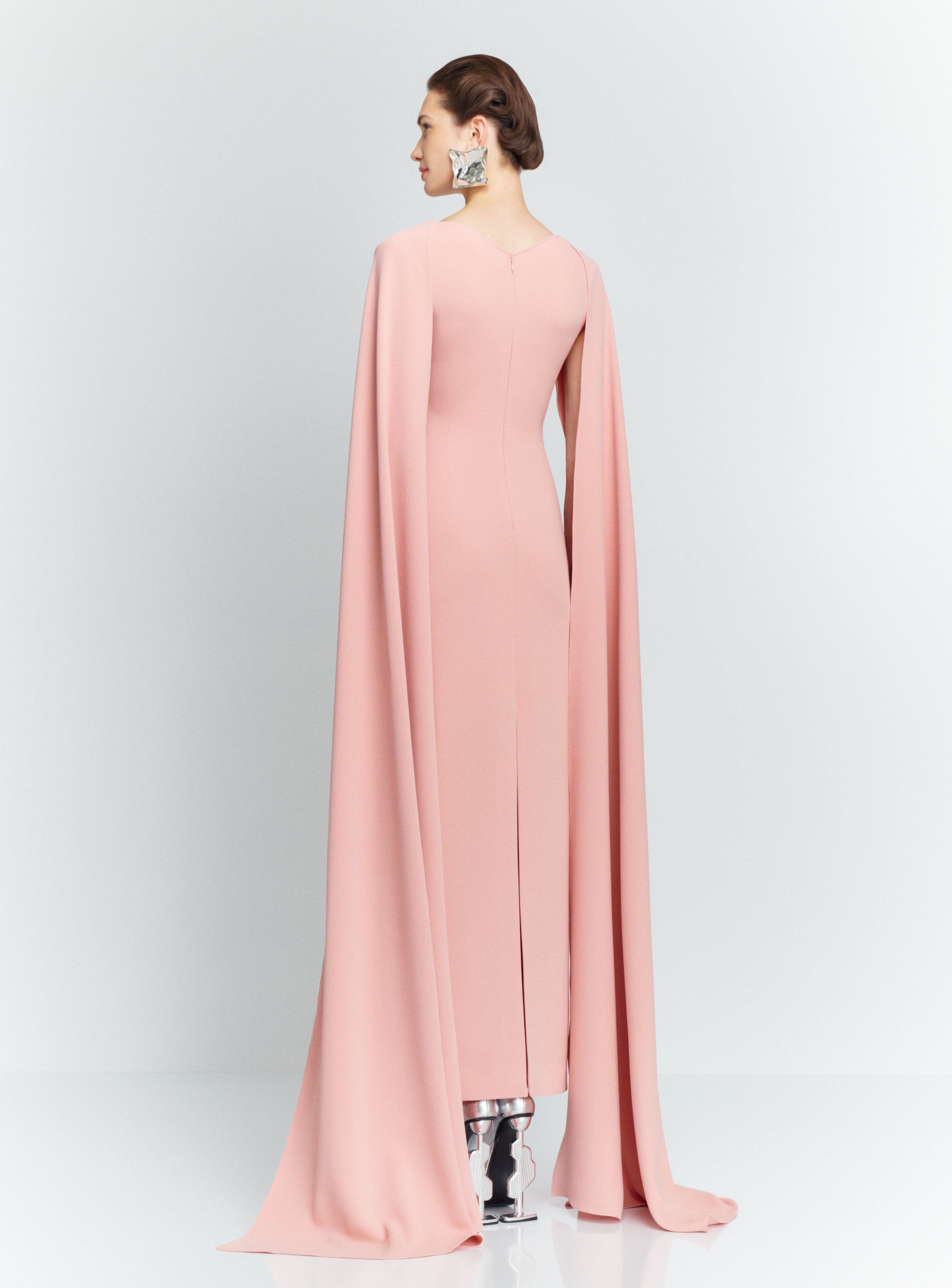 Solace London Morgan sukienka maxi Putty Pink