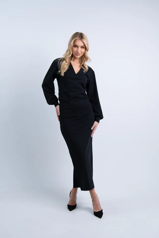 Nudyess Jolly sukienka maxi bawełniana Black K803