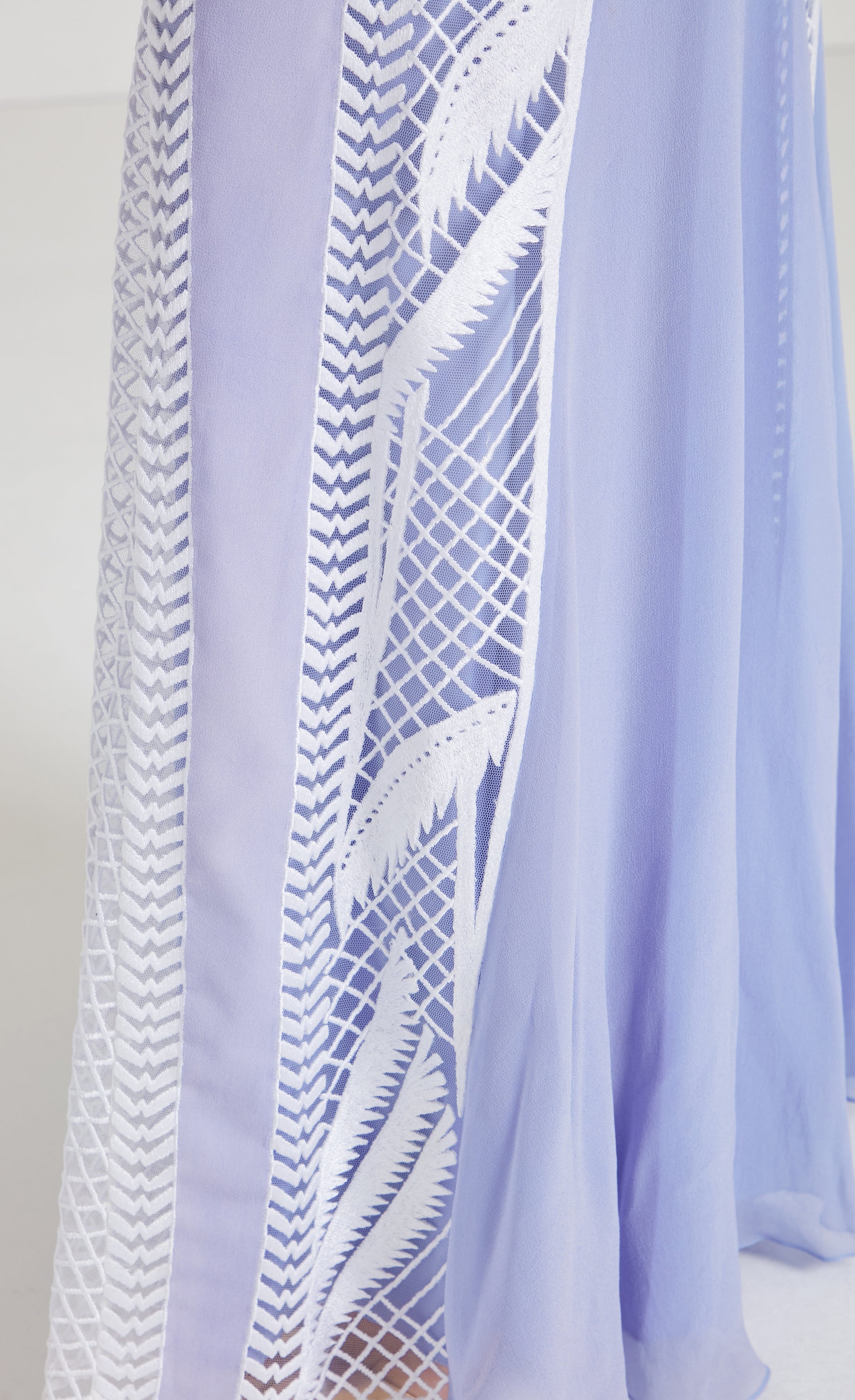 Temperley London Giselle Strappy Gown suknia lawendowa długa