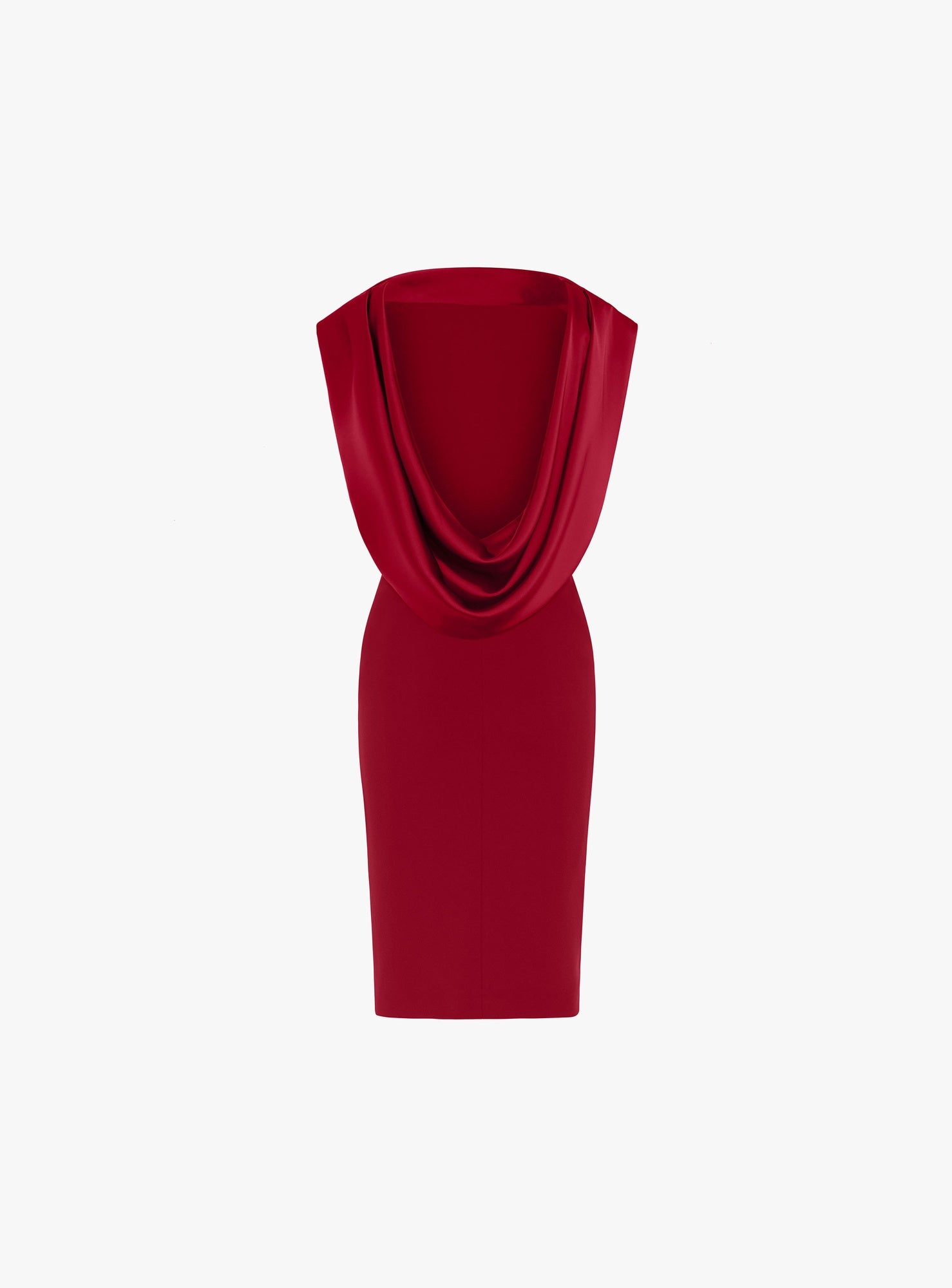 Solace London Mansfield sukienka rubinowa midi