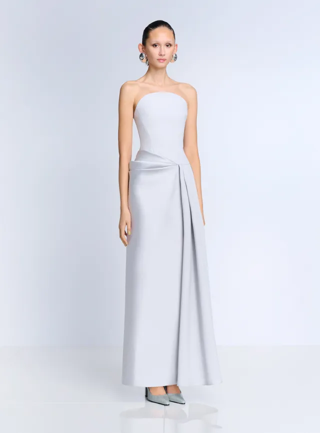 Solace London Seri maxi sukienka wieczorowa Platinum
