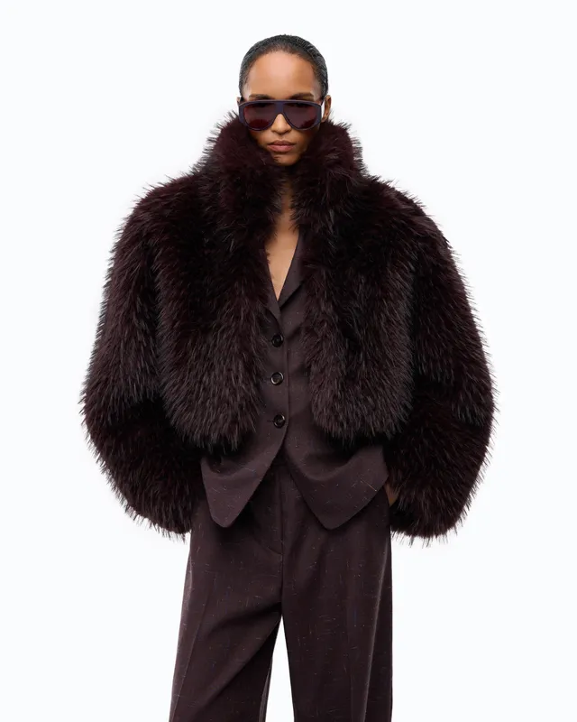 Pinko Gravina Jacket kurtka futrzana krótka