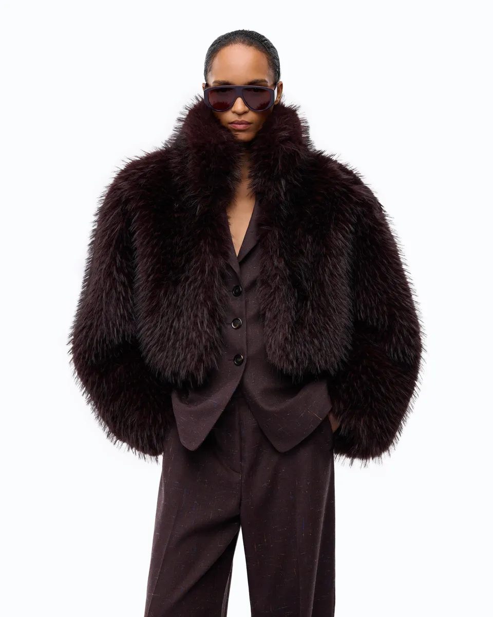 Pinko Gravina Jacket kurtka futrzana krótka