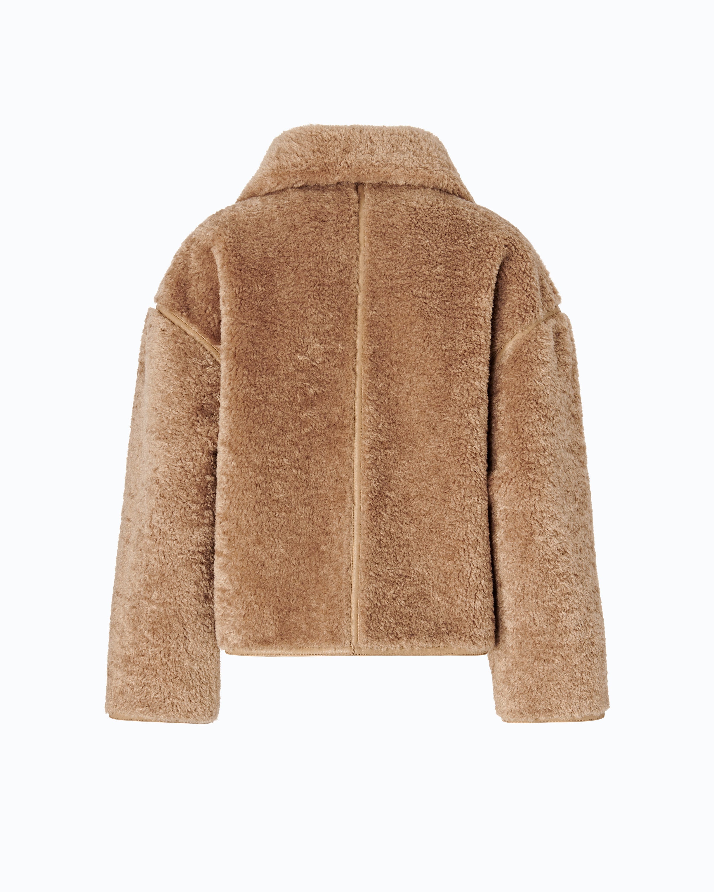 Pinko Campsis Peacoat bosmanka kożuchowa beżowa
