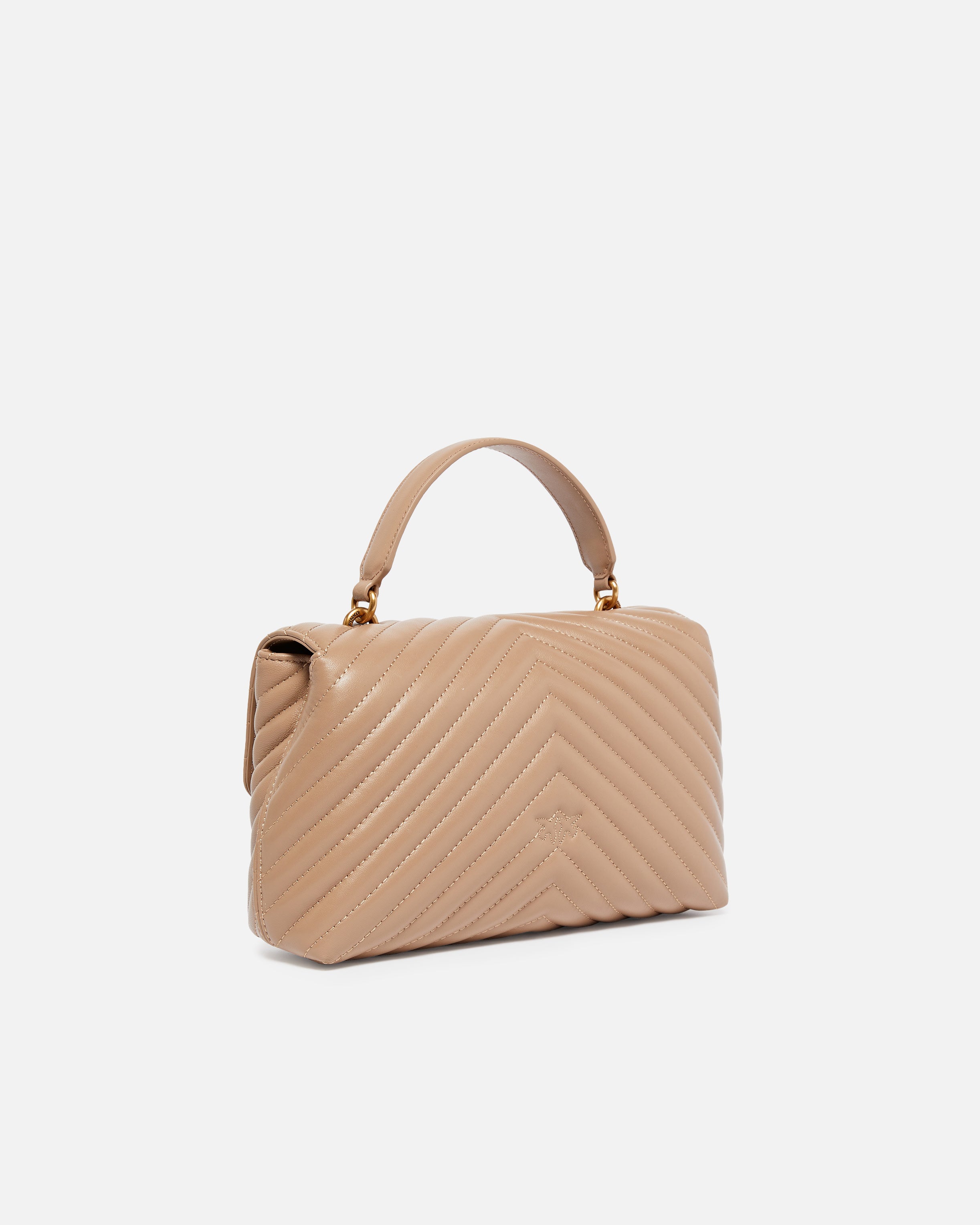 Pinko Lady Love Bag Puff torebka brązowa z nappy