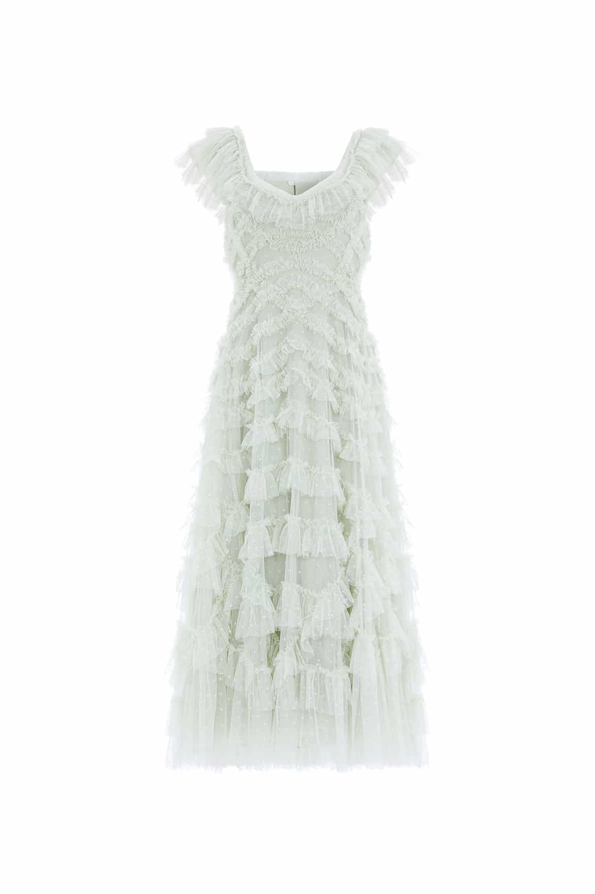 Needle & Thread Lola Backless Ballerina Dress sukienka zielona