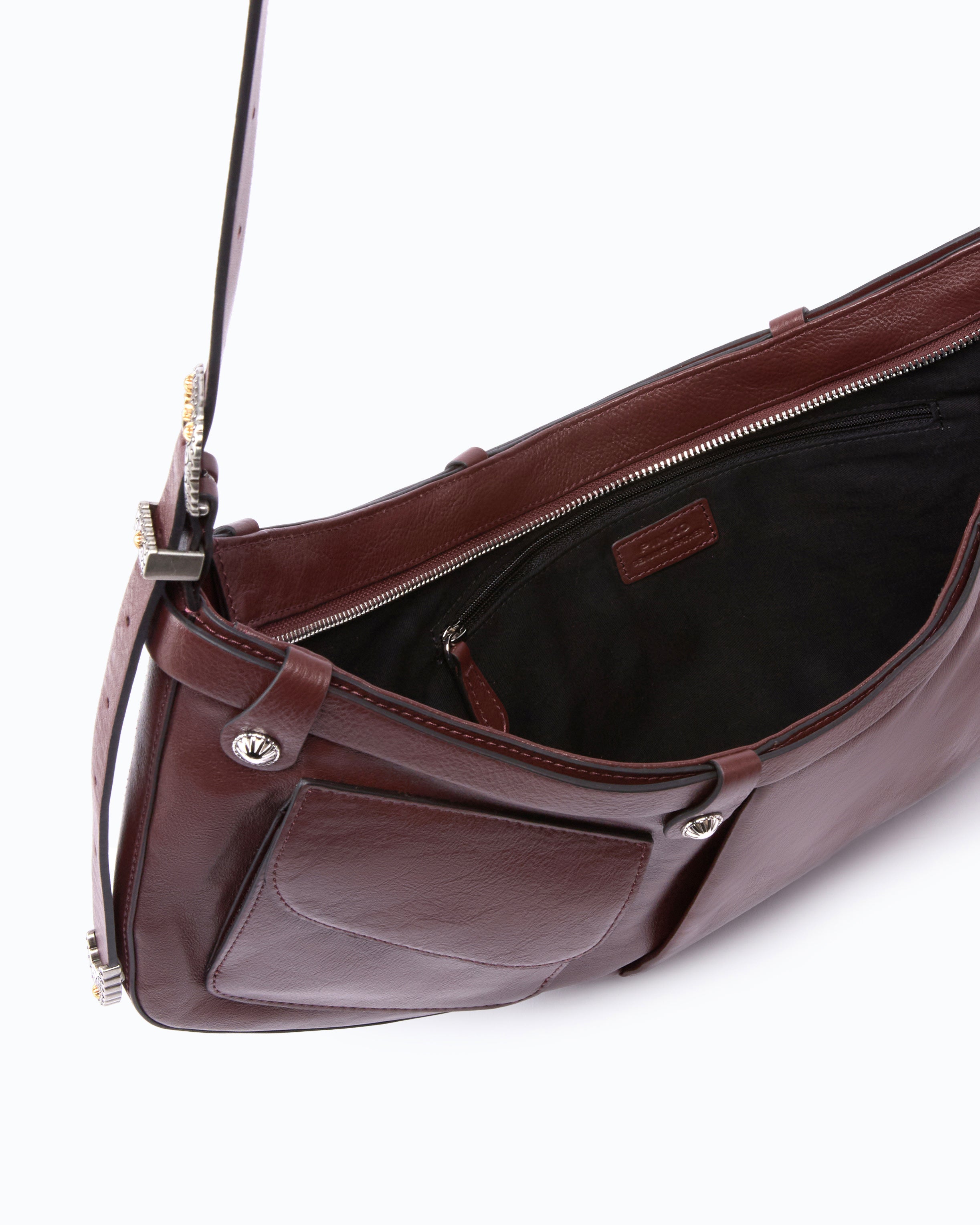 Pinko Pocket Body Bag torebka skórzana z kieszeniami